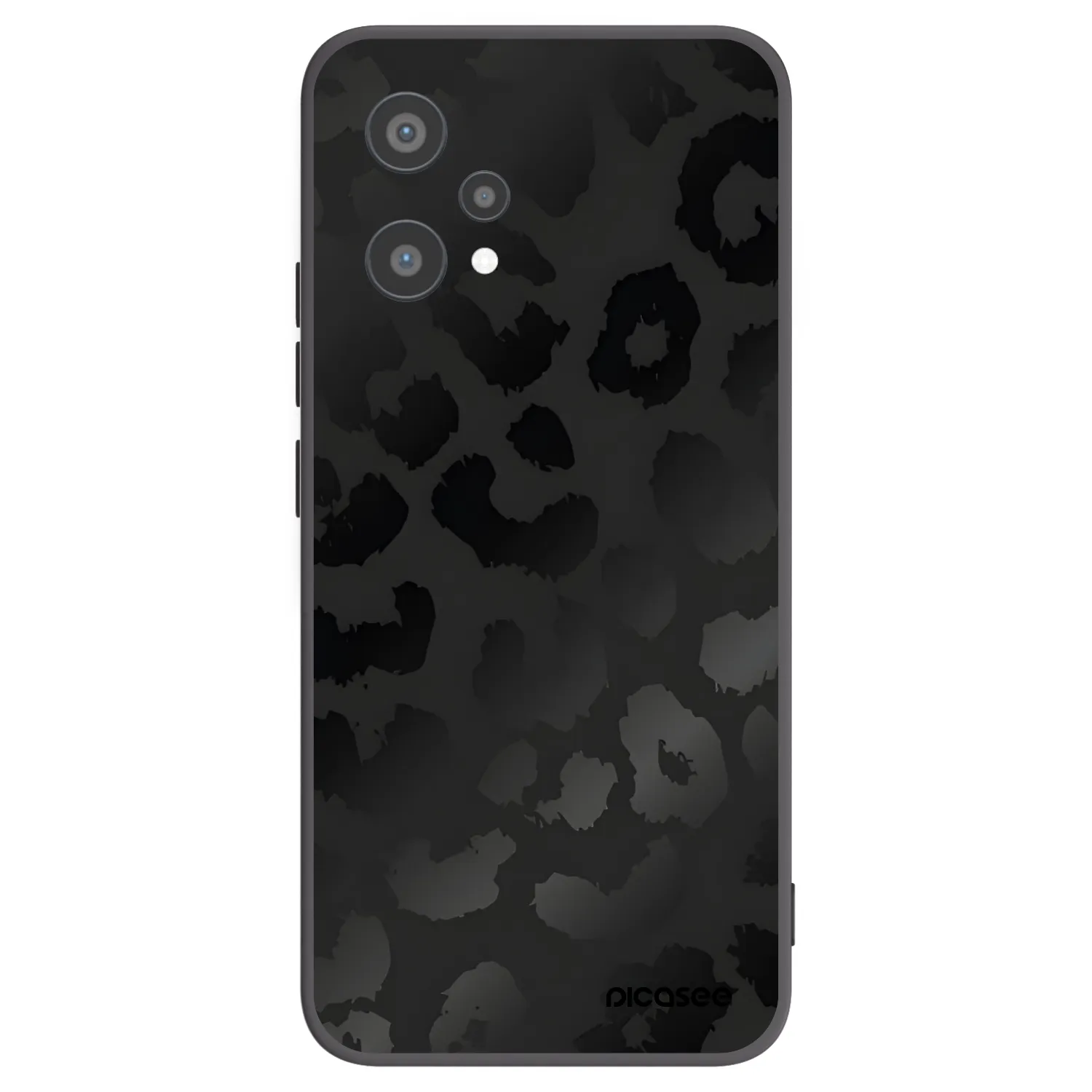 Picasee Realme 9 Pro 5G Hülle - Schwarzes Silikon - Midnight Leopard