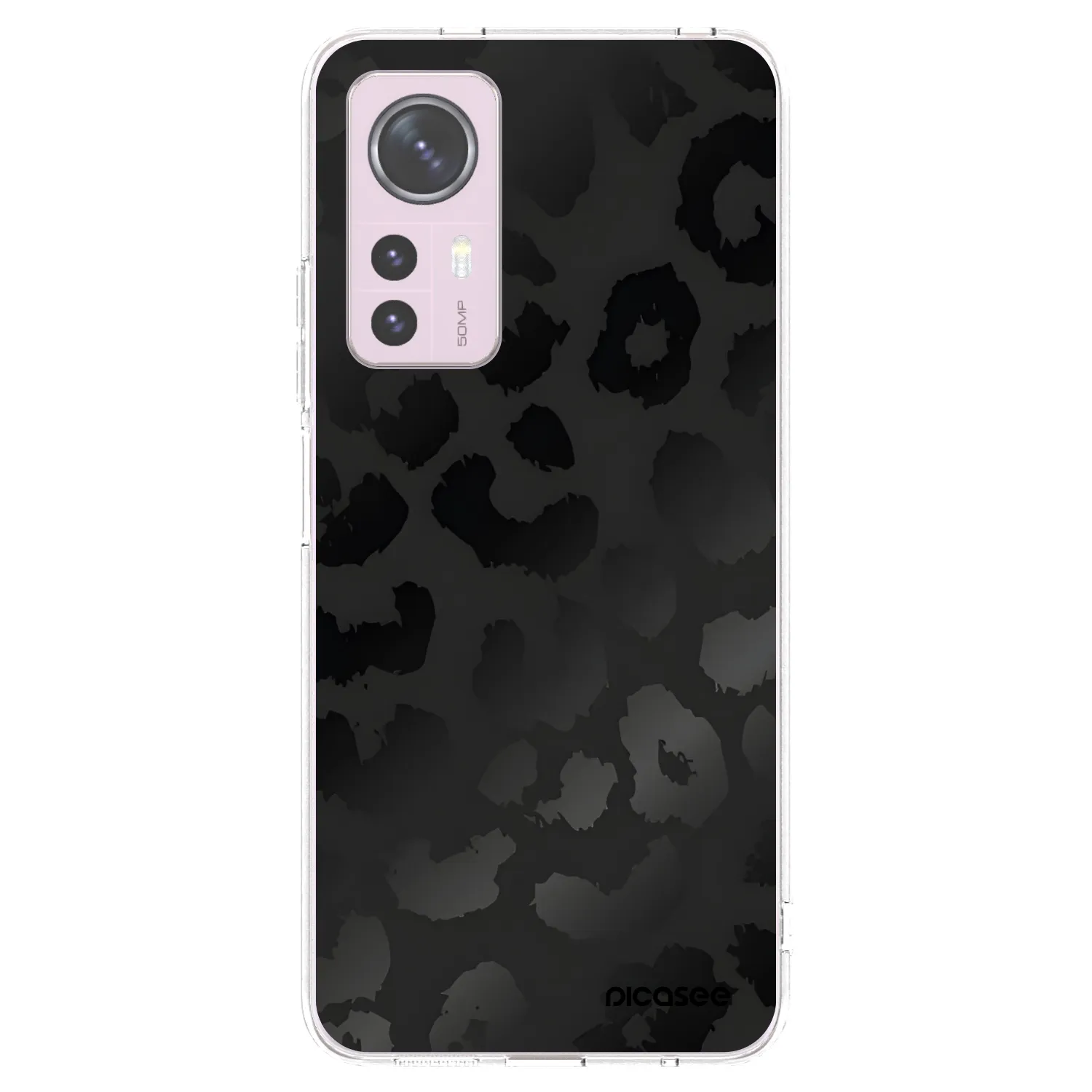 Picasee Xiaomi 12 Hülle - Transparentes Silikon - Midnight Leopard