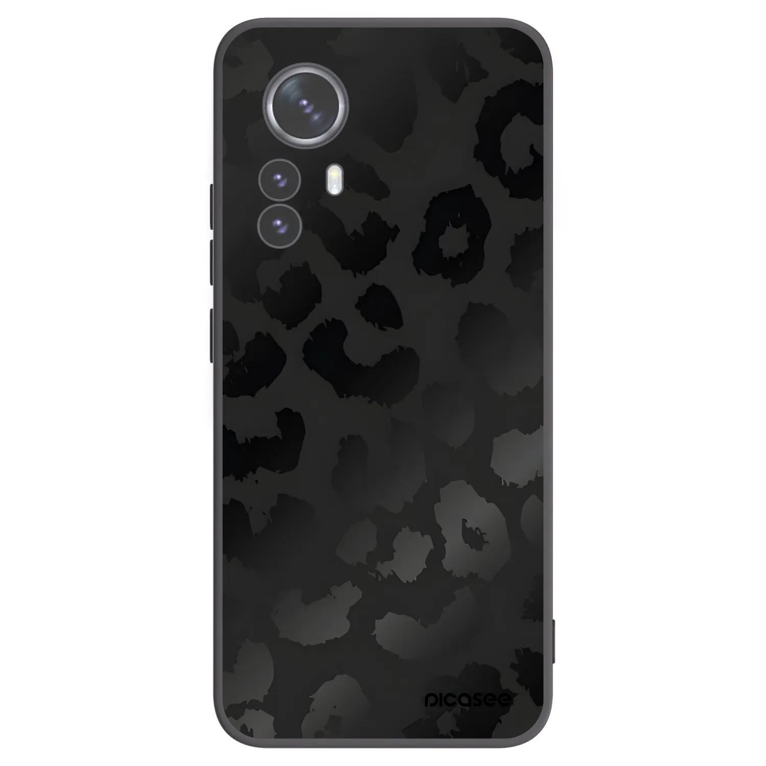 Picasee Xiaomi 12 Pro Hülle - Schwarzes Silikon - Midnight Leopard