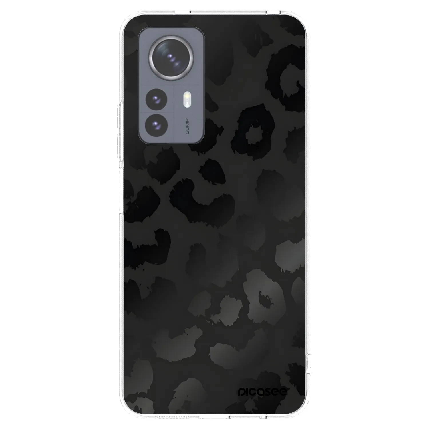 Picasee Xiaomi 12 Pro Hülle - Transparentes Silikon - Midnight Leopard
