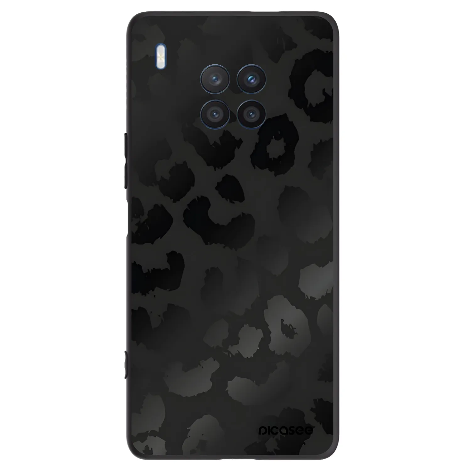 Picasee Honor 50 Lite Hülle - Schwarzes Silikon - Midnight Leopard
