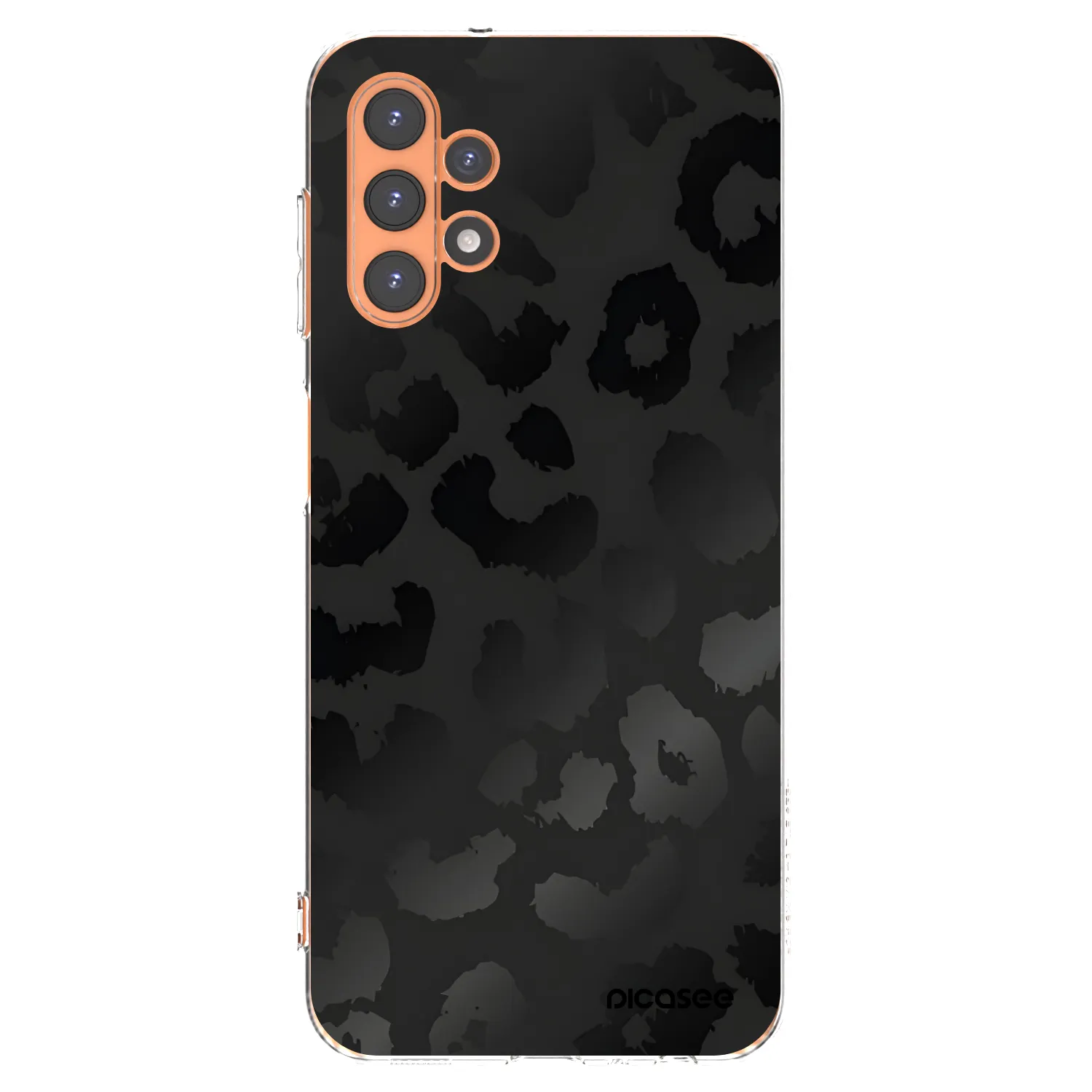 Picasee Samsung Galaxy A13 4G A135 Hülle - Transparentes Silikon - Midnight Leopard
