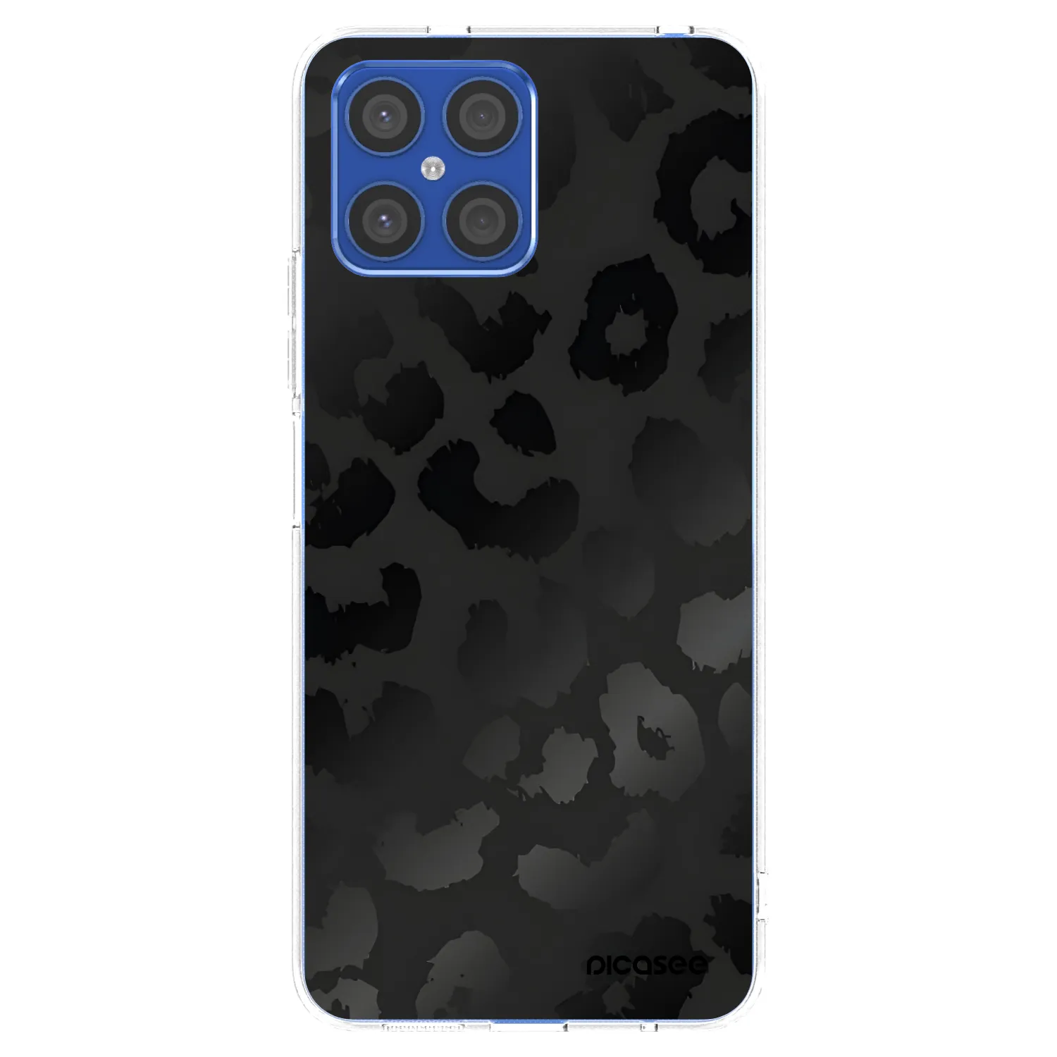 Picasee Honor X8 4G Hülle - Transparentes Silikon - Midnight Leopard