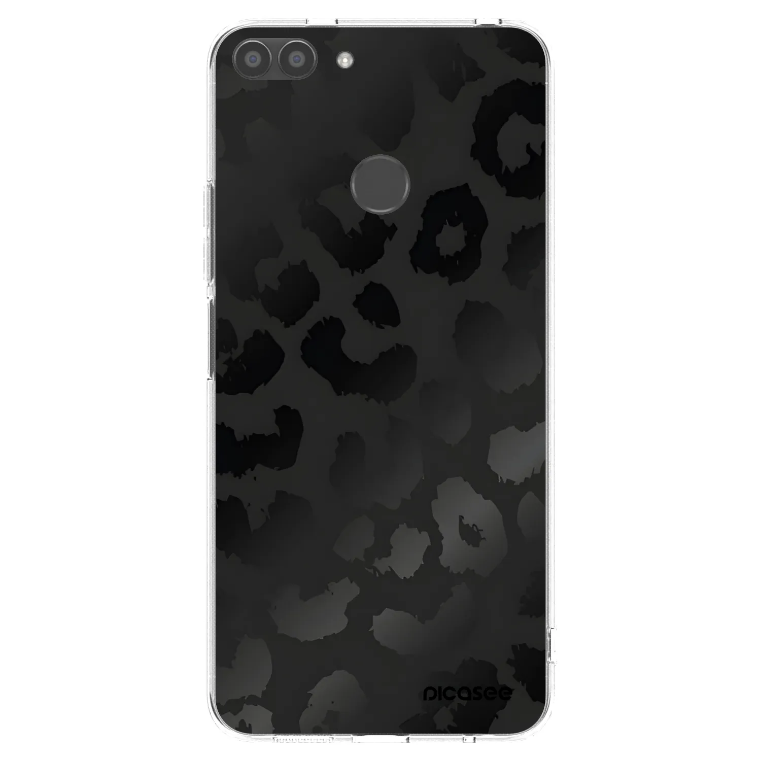 Picasee Huawei P Smart Hülle - Transparentes Silikon - Midnight Leopard