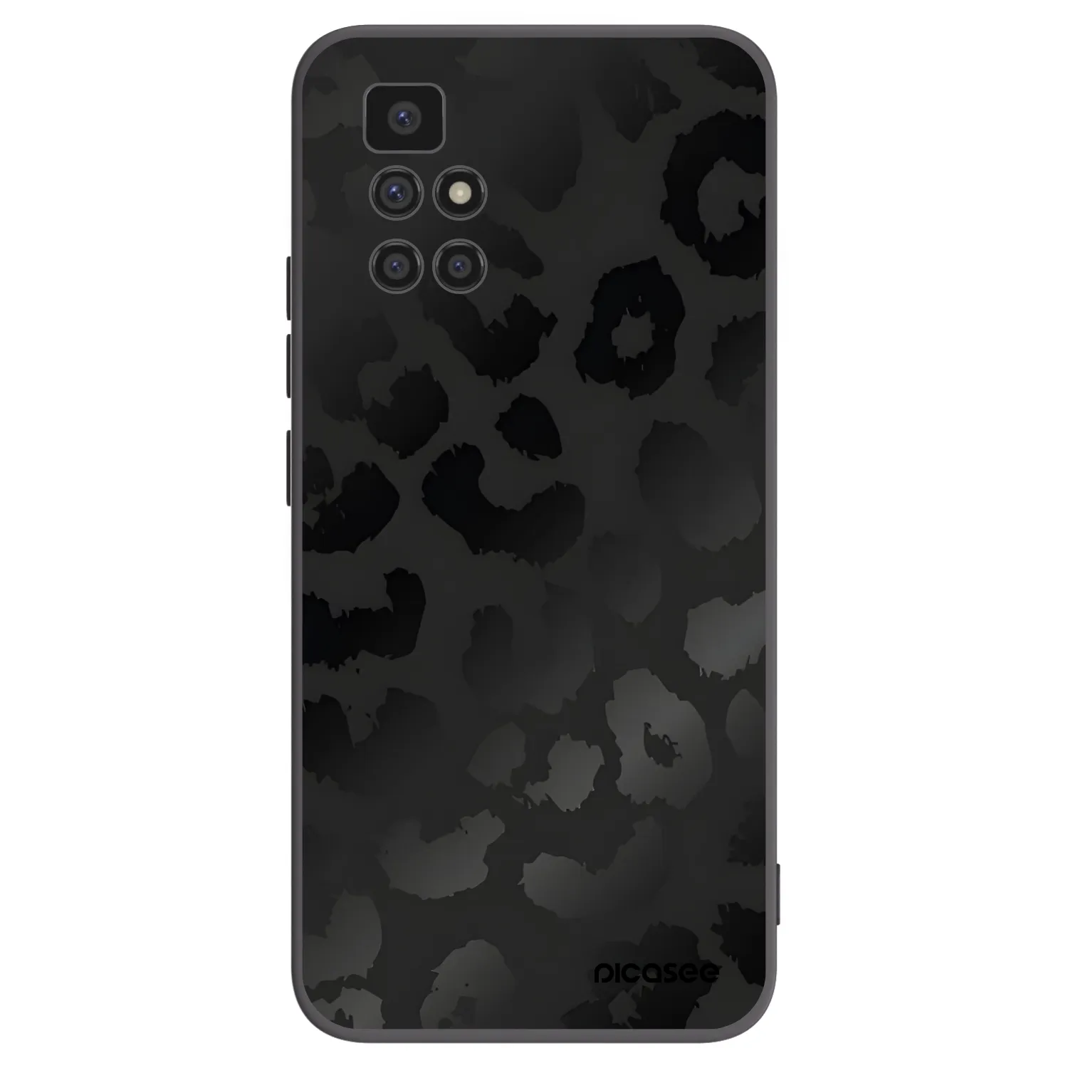 Picasee Xiaomi Redmi 10 (2022) Hülle - Schwarzes Silikon - Midnight Leopard