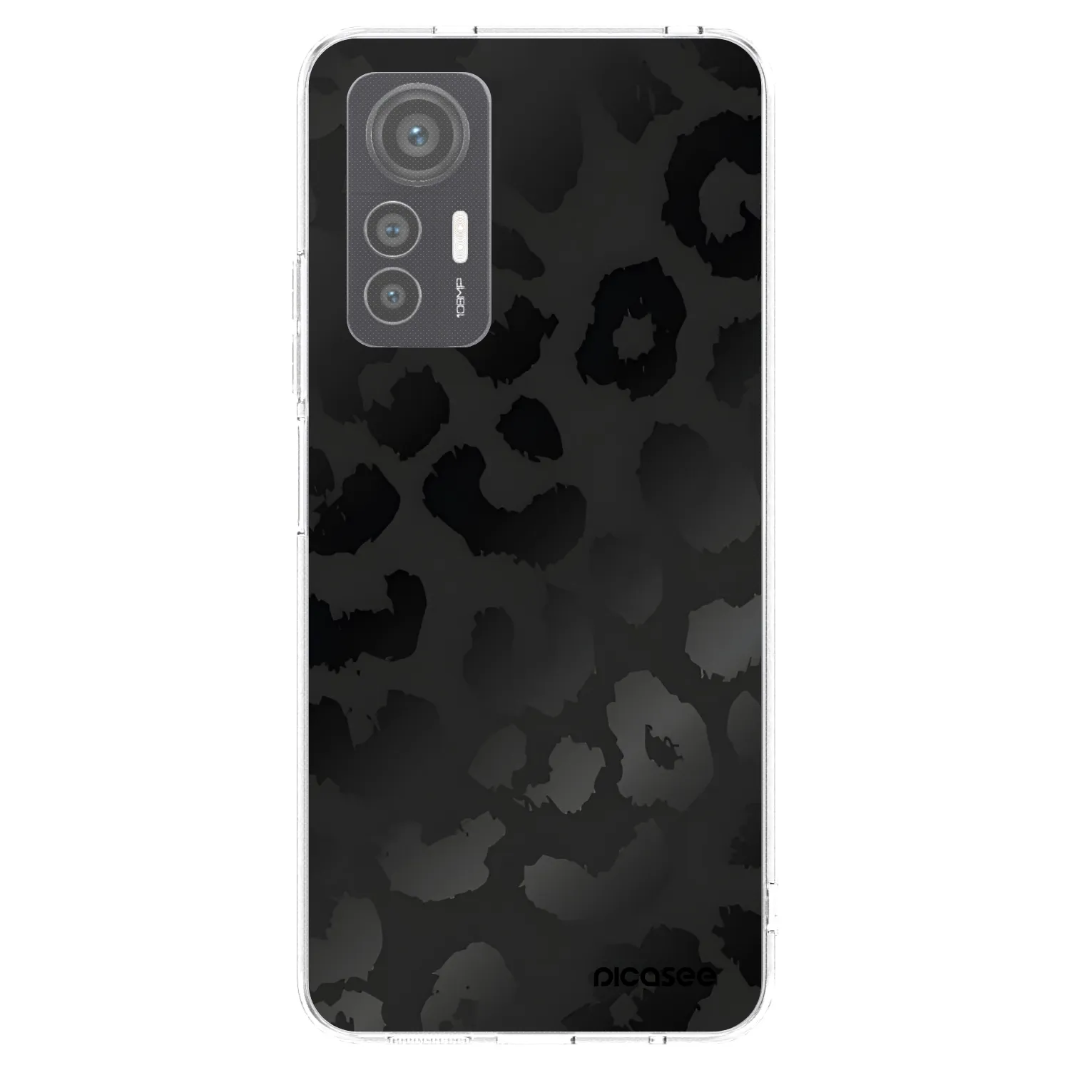 Picasee Xiaomi 12 Lite Hülle - Transparentes Silikon - Midnight Leopard