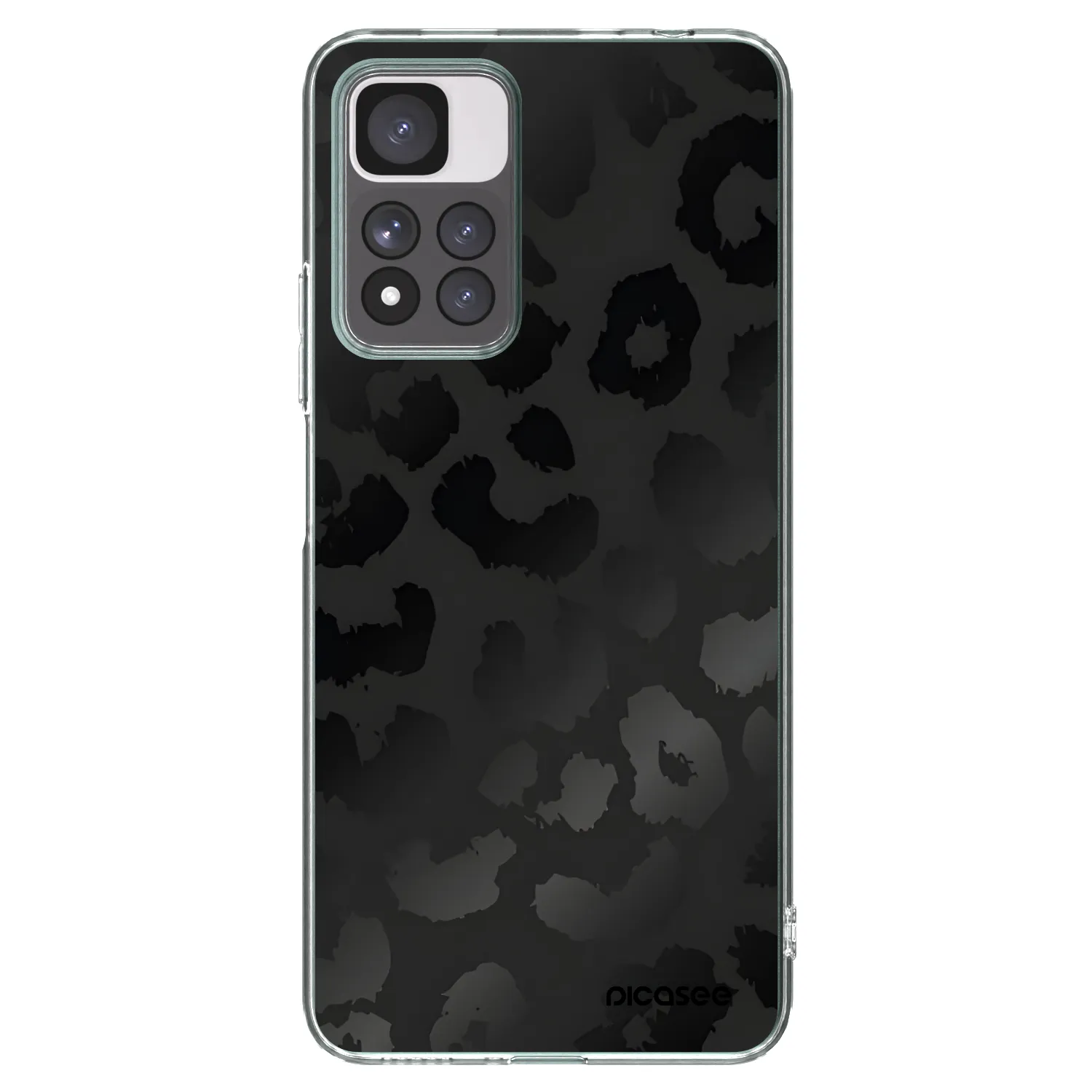 Picasee Xiaomi Redmi Note 11 Pro+ 5G Hülle - Transparentes Silikon - Midnight Leopard