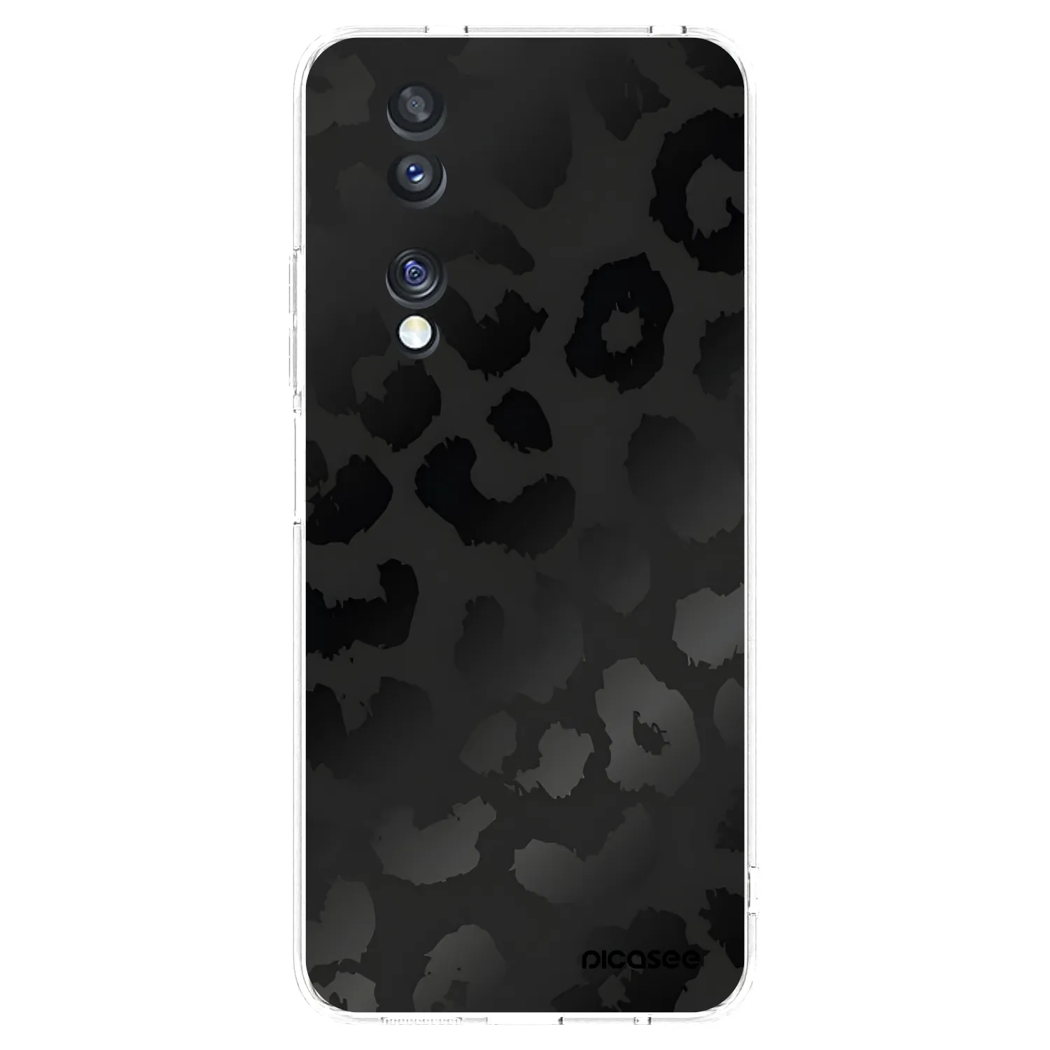 Picasee Honor 70 Hülle - Transparentes Silikon - Midnight Leopard