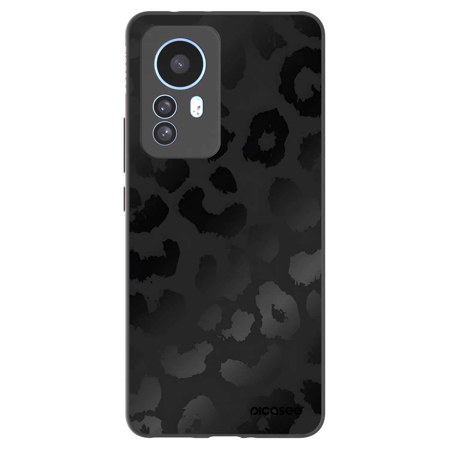 Picasee Xiaomi 12T Pro Hülle - Schwarzes Silikon - Midnight Leopard