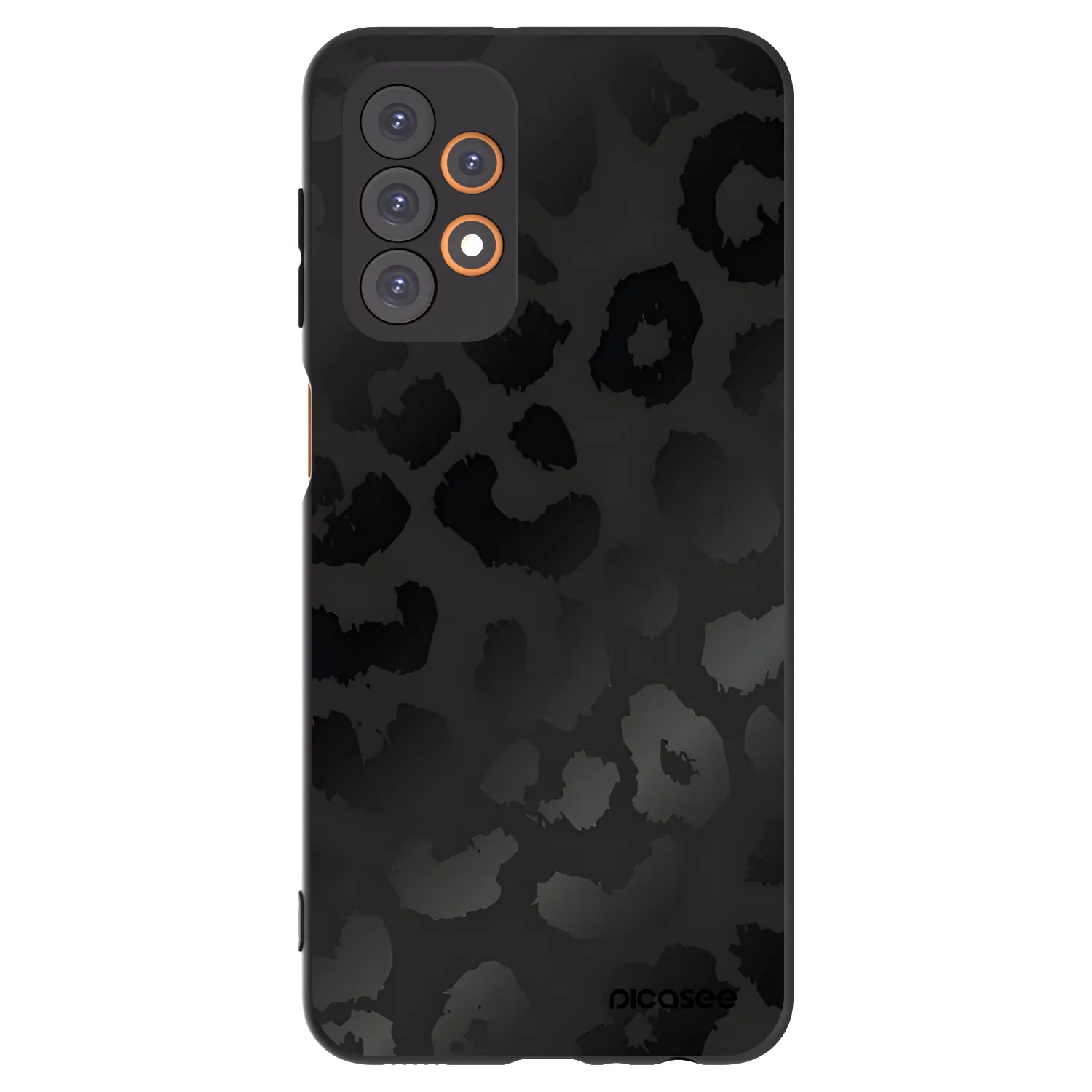 Picasee Samsung Galaxy A23 A235F 4G Hülle - Schwarzes Silikon - Midnight Leopard