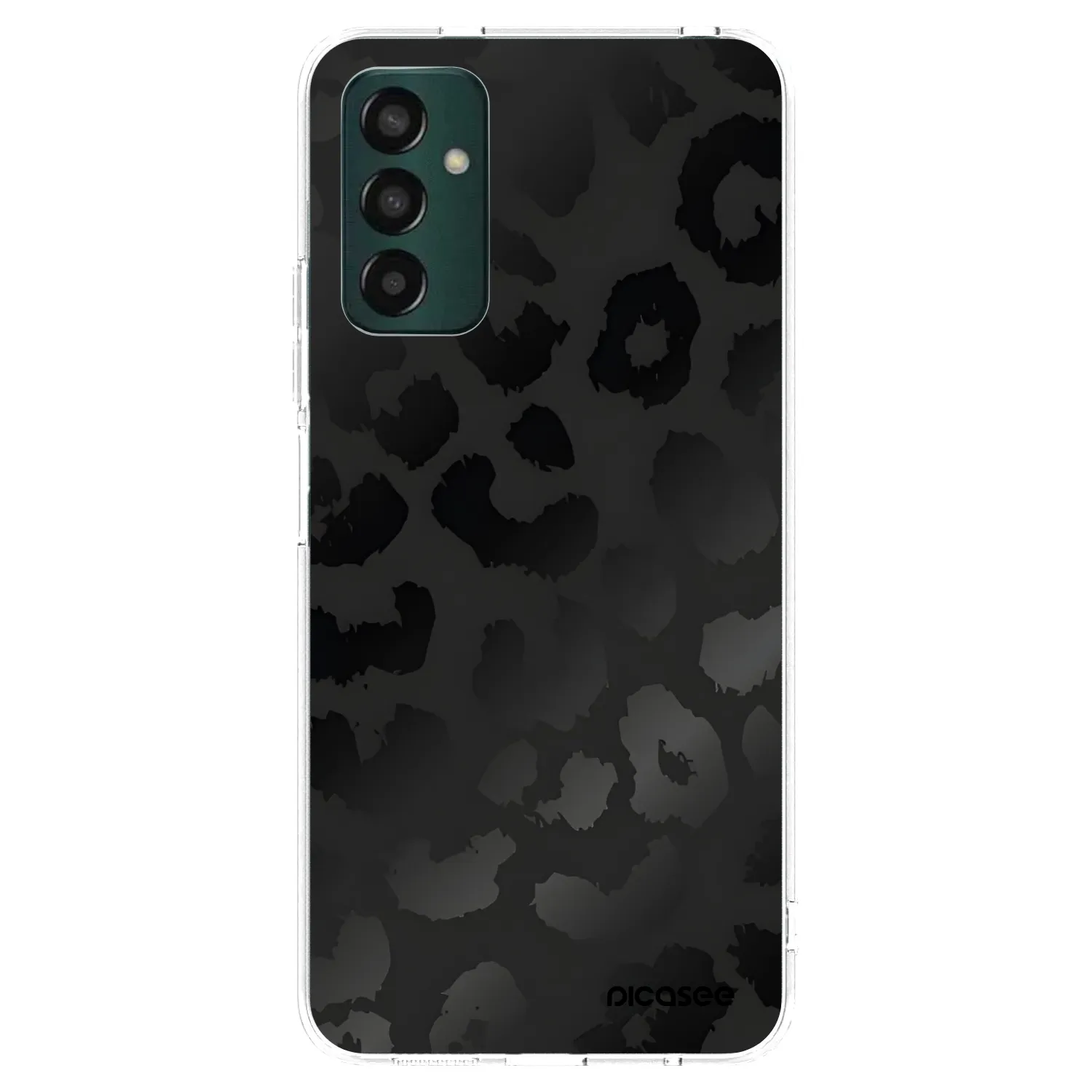 Picasee Samsung Galaxy M23 5G Hülle - Transparentes Silikon - Midnight Leopard