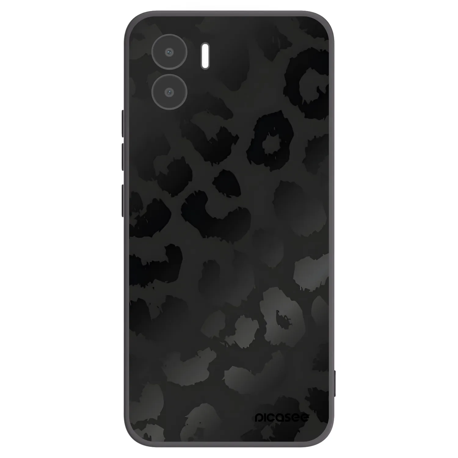 Picasee Xiaomi Redmi A1 Hülle - Schwarzes Silikon - Midnight Leopard