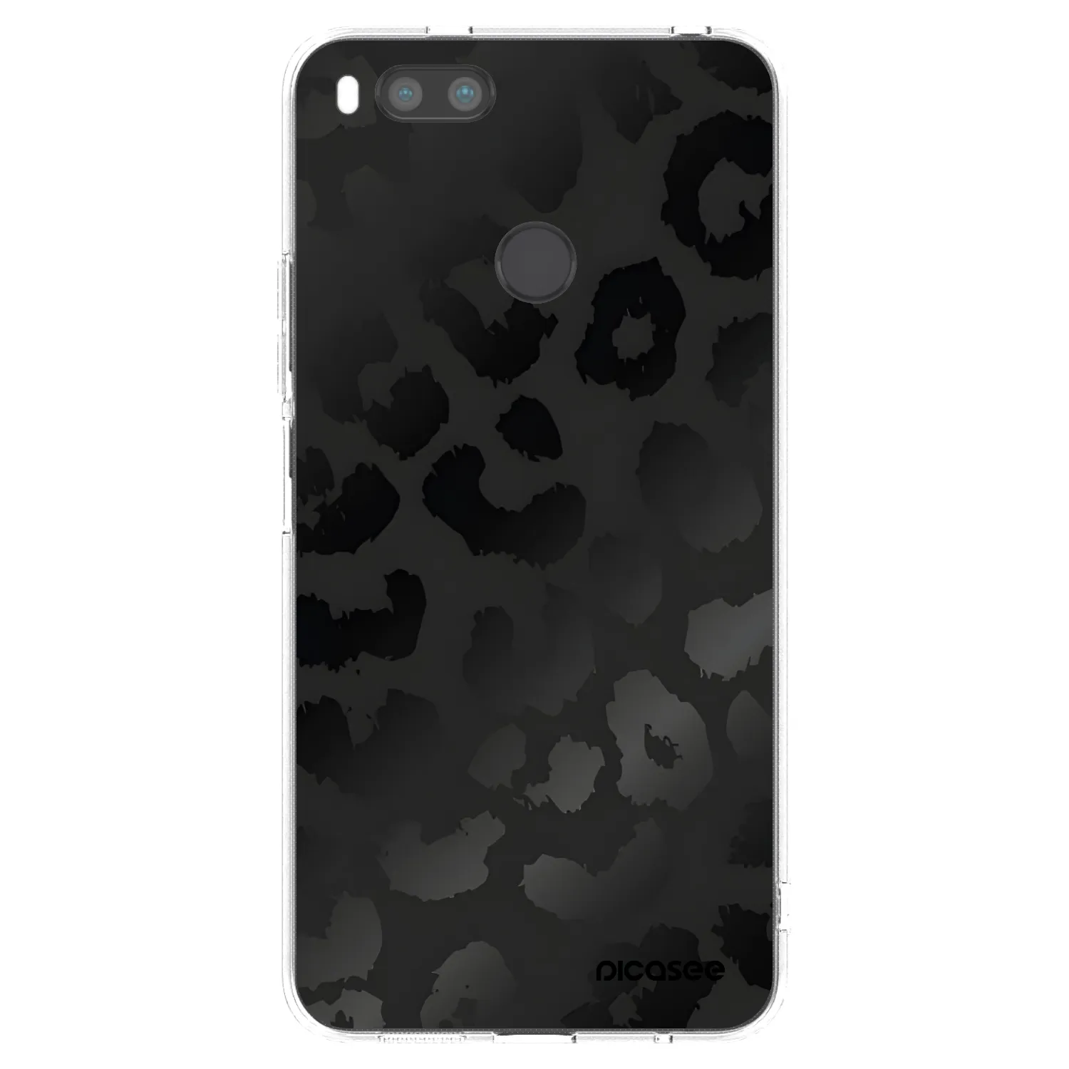 Picasee Xiaomi Redmi A1 Hülle - Transparentes Silikon - Midnight Leopard