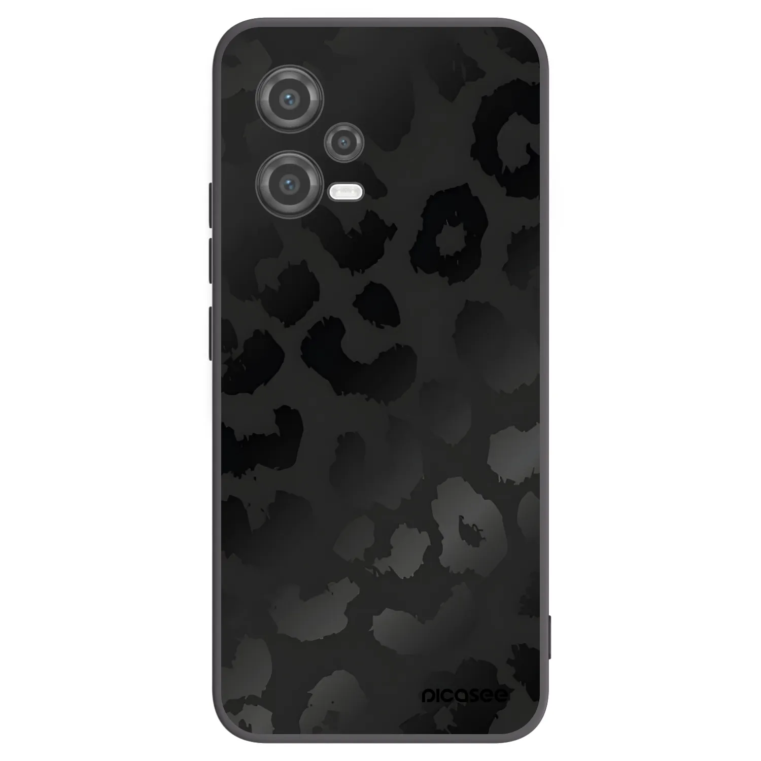 Picasee Xiaomi Poco X5 Hülle - Schwarzes Silikon - Midnight Leopard