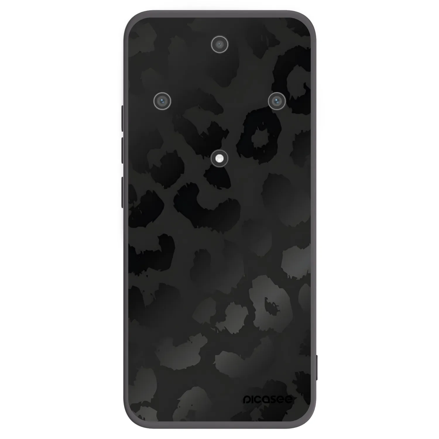 Picasee Honor Magic5 Lite 5G Hülle - Schwarzes Silikon - Midnight Leopard