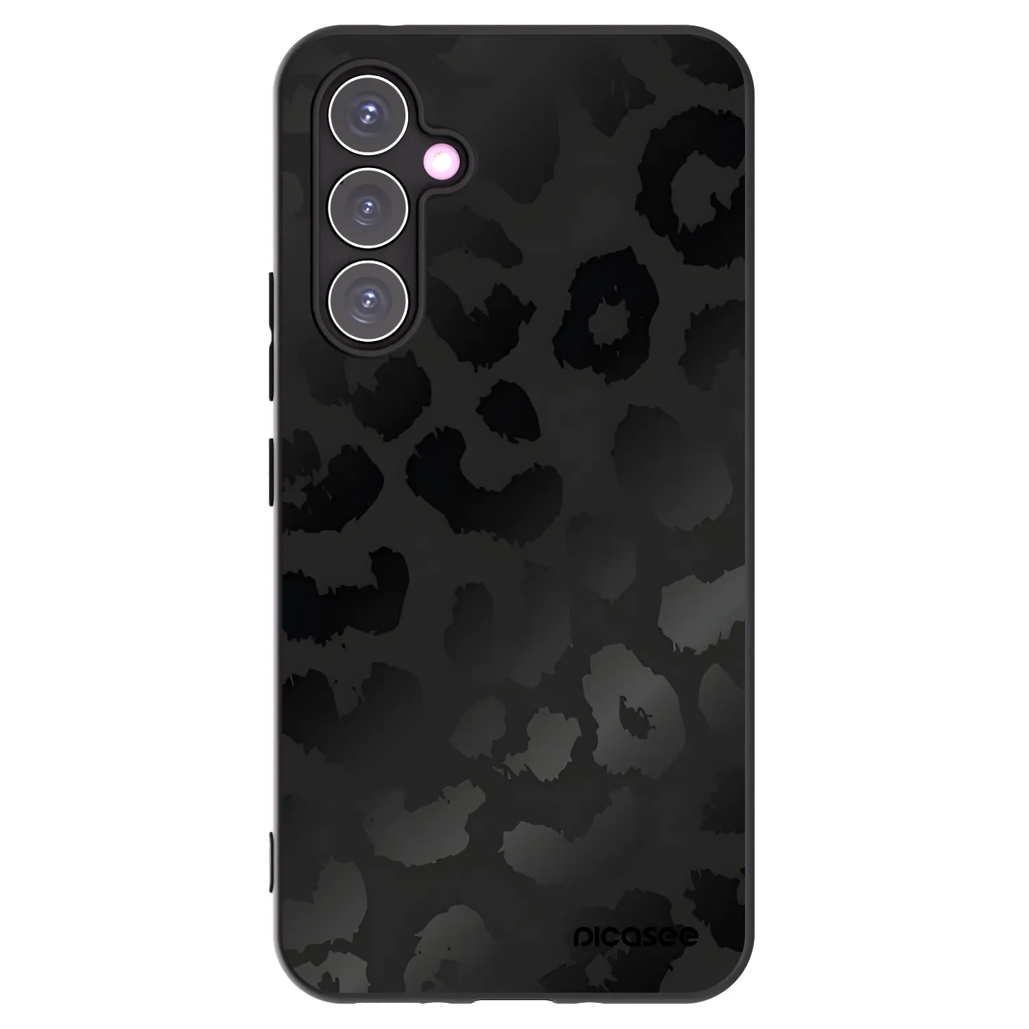 Picasee Samsung Galaxy A54 5G A546B Hülle - Schwarzes Silikon - Midnight Leopard