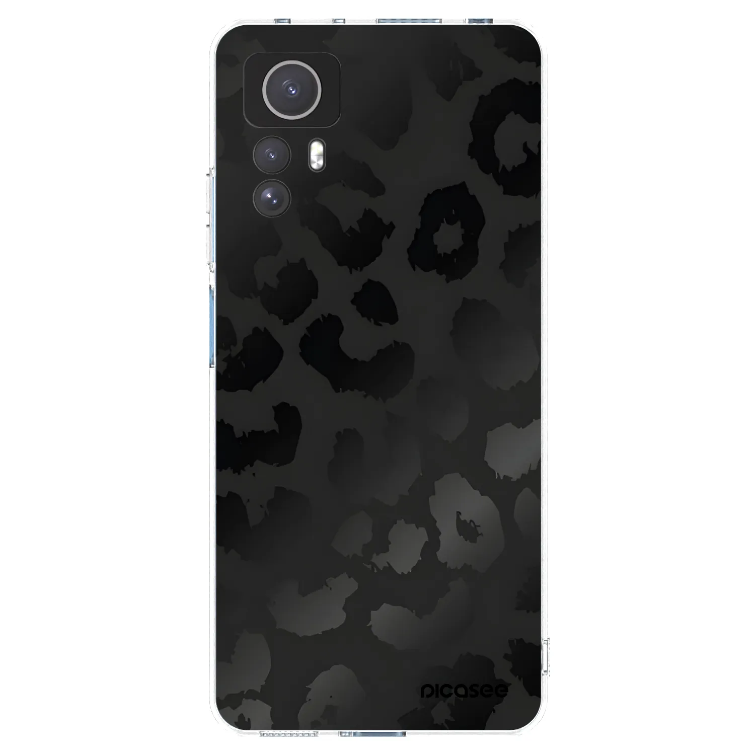 Picasee Xiaomi Redmi Note 12S Hülle - Transparentes Silikon - Midnight Leopard