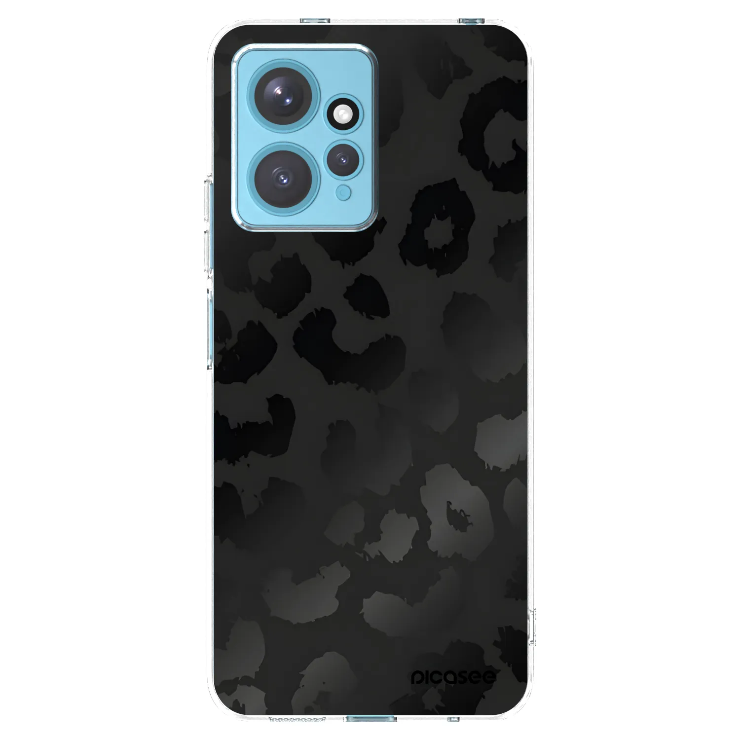 Picasee Xiaomi Redmi Note 12 4G Hülle - Transparentes Silikon - Midnight Leopard