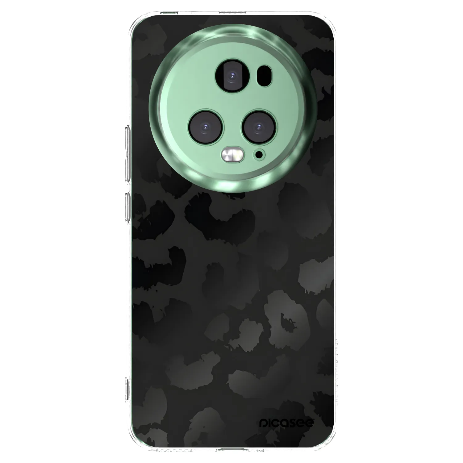 Picasee Honor Magic5 Pro Hülle - Transparentes Silikon - Midnight Leopard