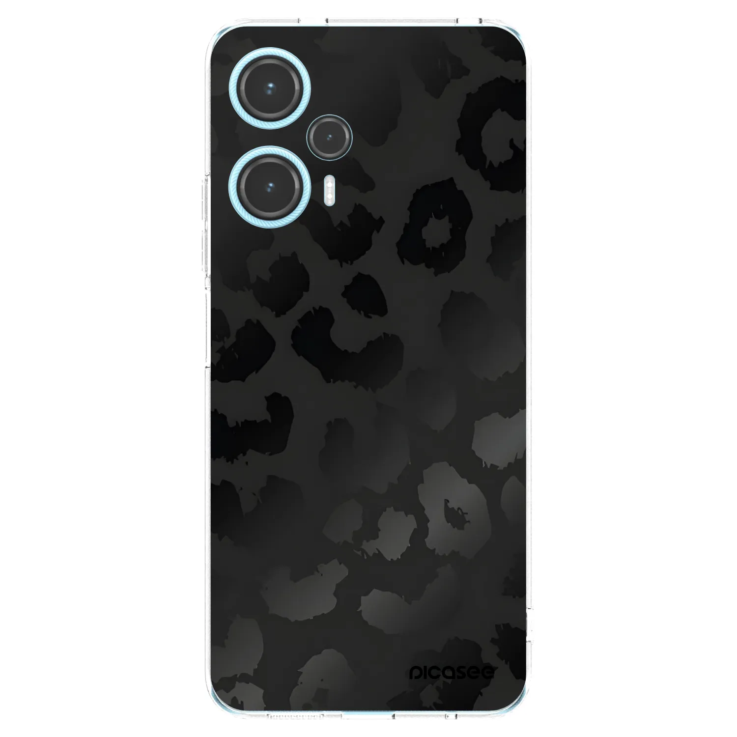 Picasee Xiaomi Poco F5 Hülle - Transparentes Silikon - Midnight Leopard