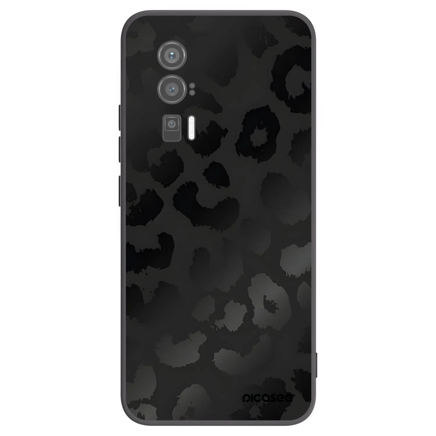 Picasee Xiaomi Poco F5 Pro 5G Hülle - Schwarzes Silikon - Midnight Leopard