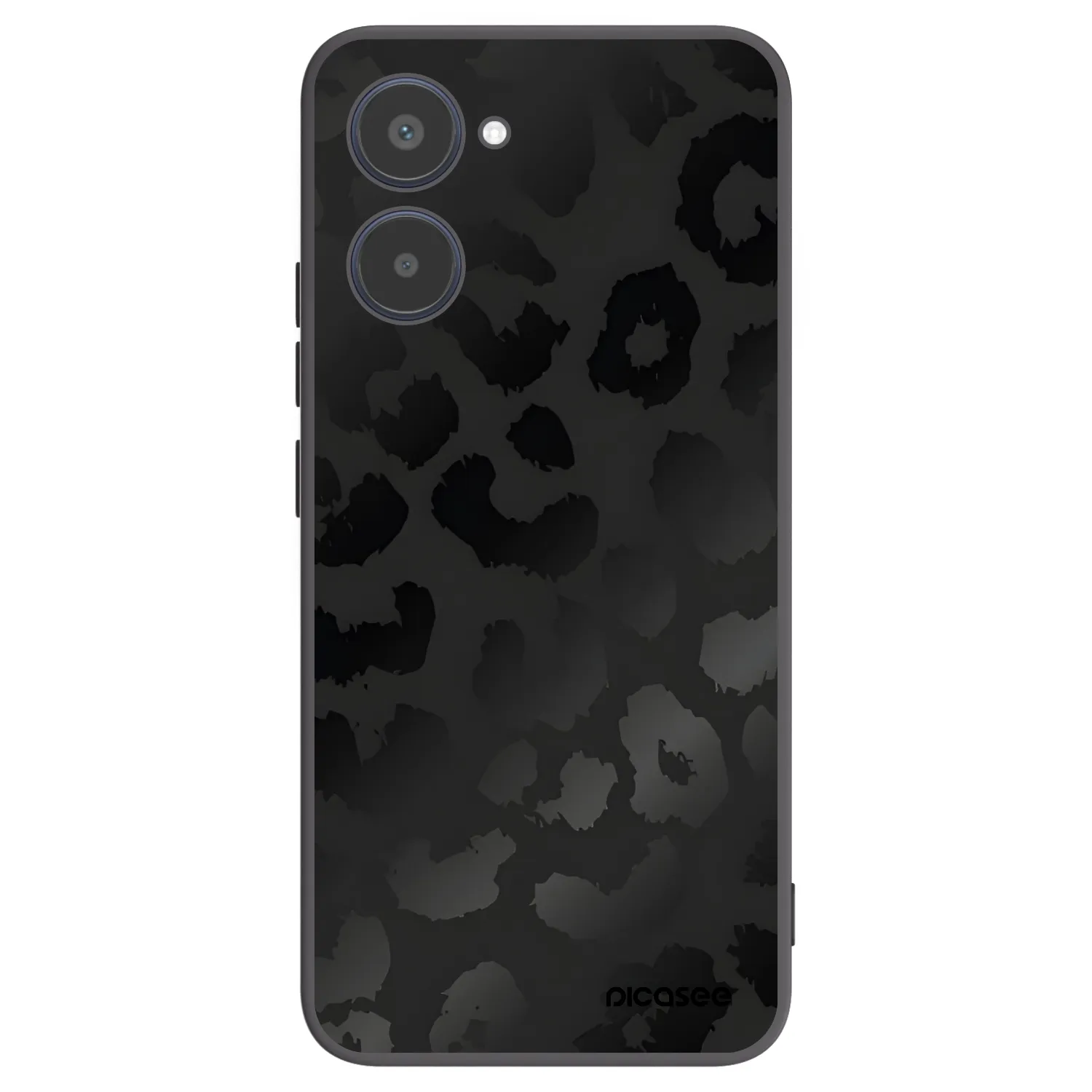 Picasee Realme 10 4G Hülle - Schwarzes Silikon - Midnight Leopard
