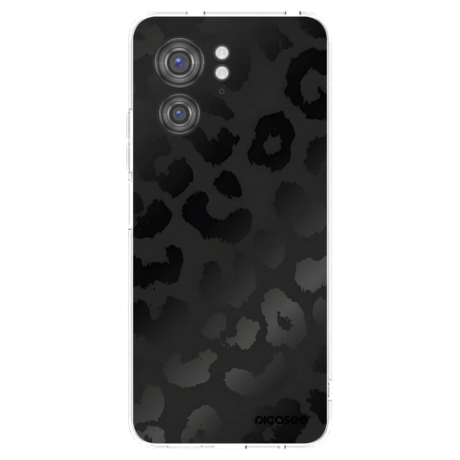 Picasee Motorola Edge 40 Hülle - Transparentes Silikon - Midnight Leopard