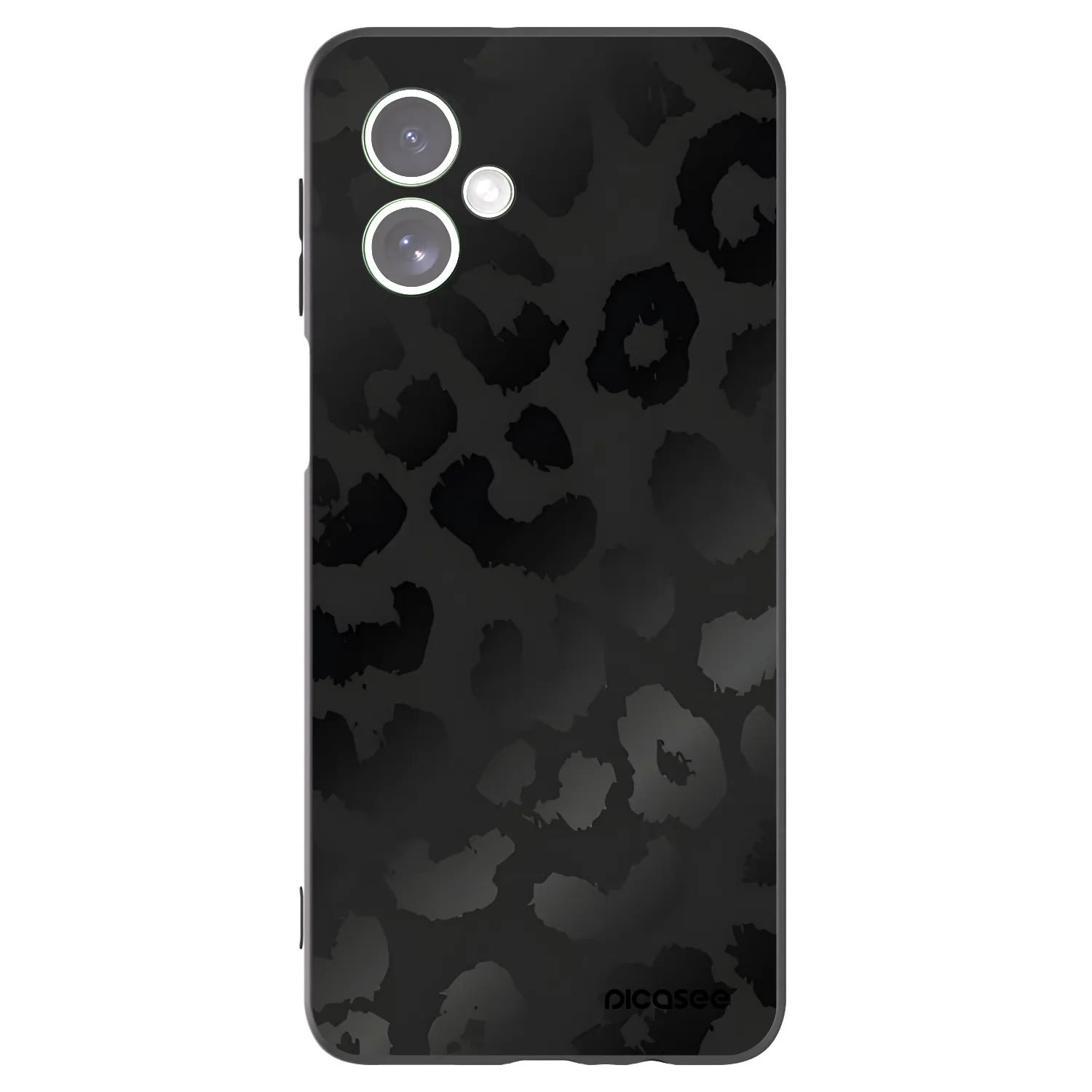 Picasee Motorola Moto G54 5G Hülle - Schwarzes Silikon - Midnight Leopard