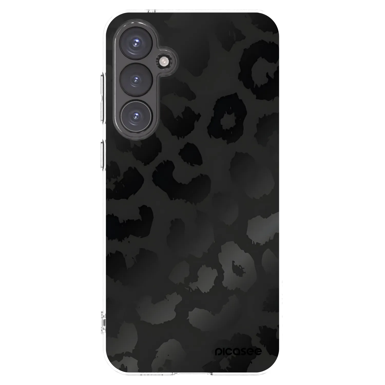 Picasee Samsung Galaxy S23 FE S711B Hülle - Transparentes Silikon - Midnight Leopard