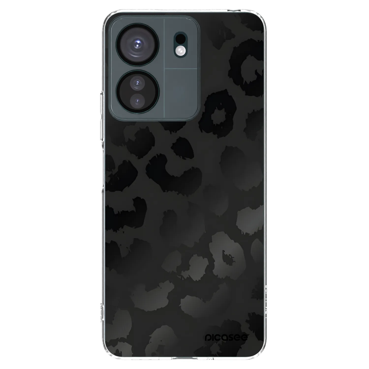 Picasee Xiaomi Redmi 13C 4G Hülle - Transparentes Silikon - Midnight Leopard