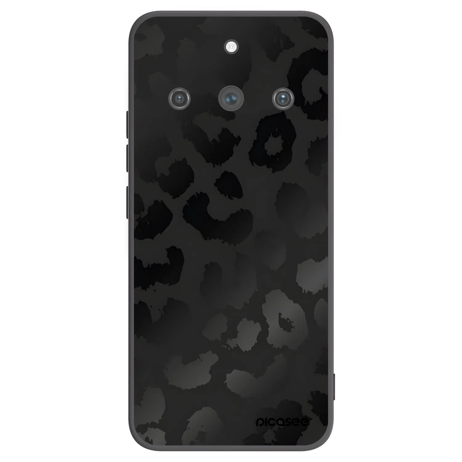 Picasee Realme 11 Pro+ Hülle - Schwarzes Silikon - Midnight Leopard