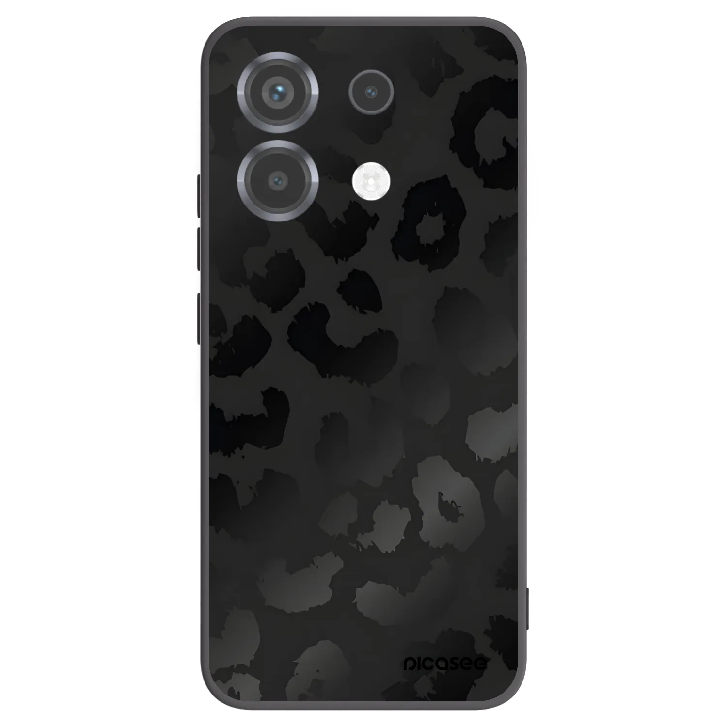 Picasee Xiaomi Poco X6 Hülle - Schwarzes Silikon - Midnight Leopard