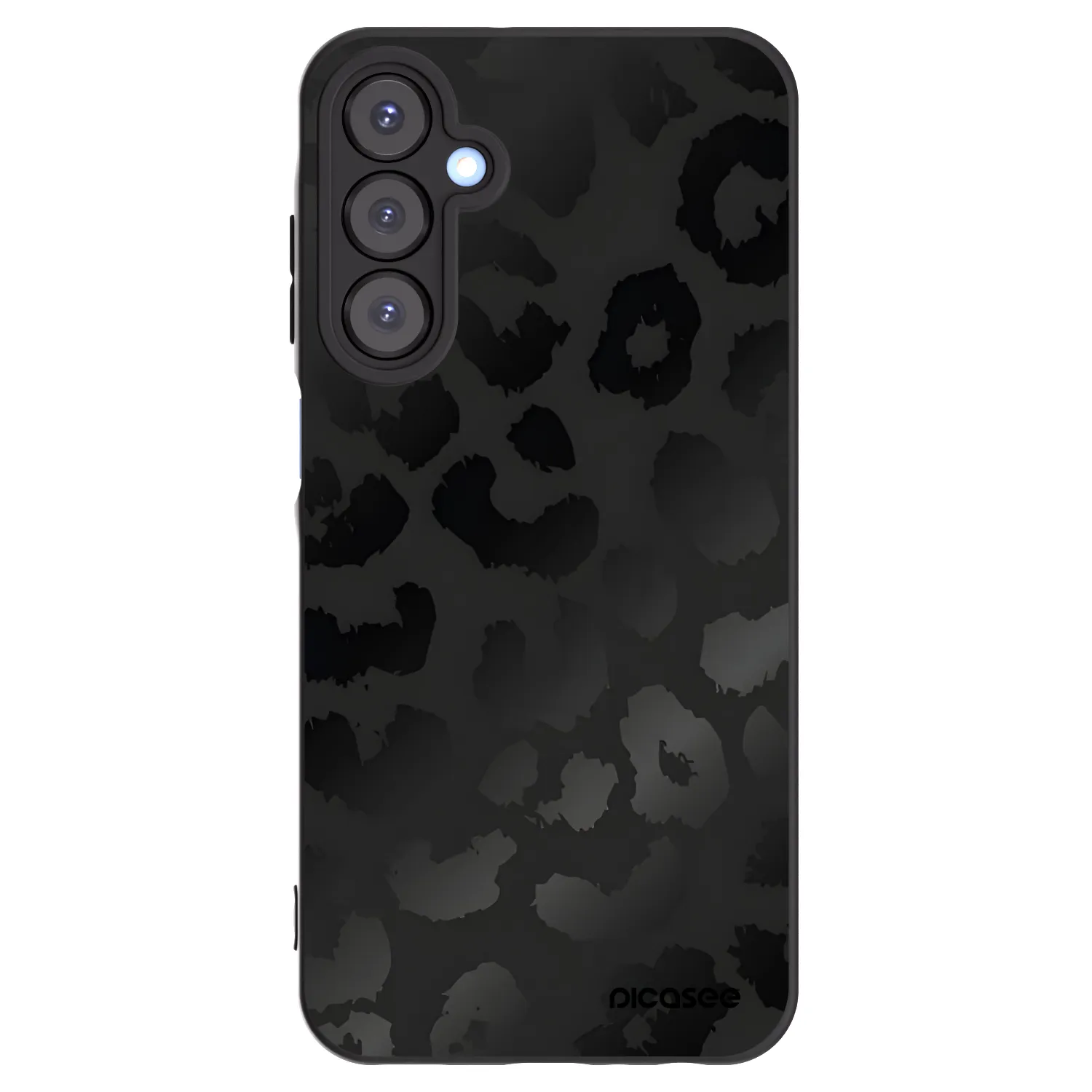 Picasee Samsung Galaxy A25 A256B 5G Hülle - Schwarzes Silikon - Midnight Leopard