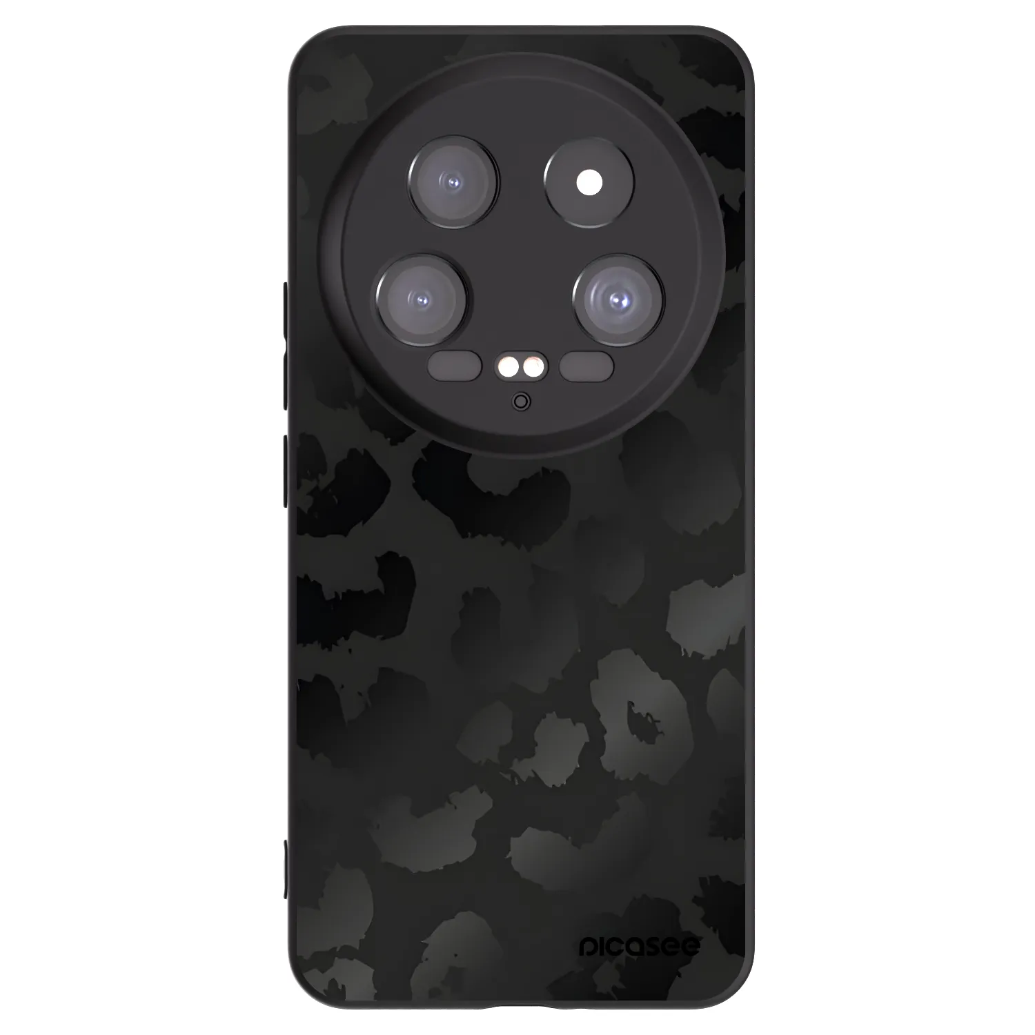 Picasee Xiaomi 14 Ultra Hülle - Schwarzes Silikon - Midnight Leopard