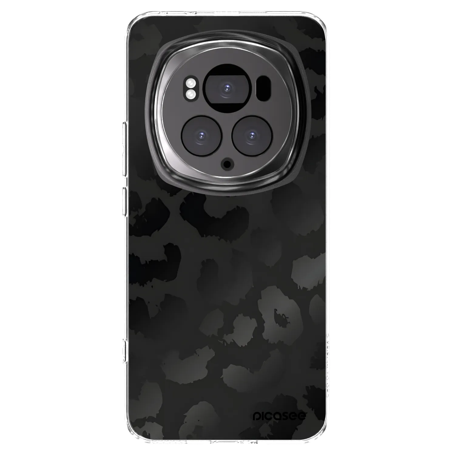 Picasee Honor Magic6 Pro Hülle - Transparentes Silikon - Midnight Leopard