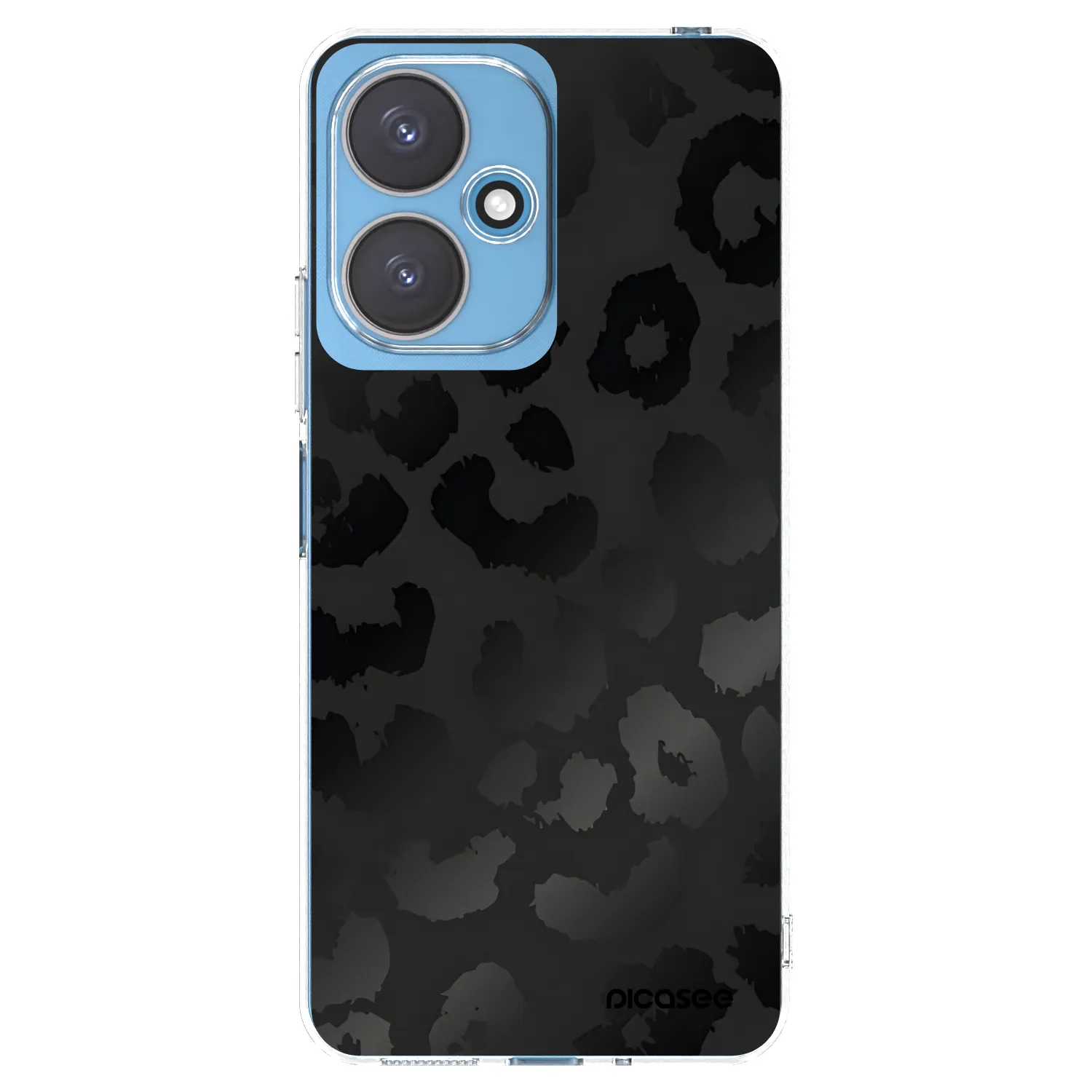 Picasee Xiaomi Redmi 13C 5G Hülle - Transparentes Silikon - Midnight Leopard