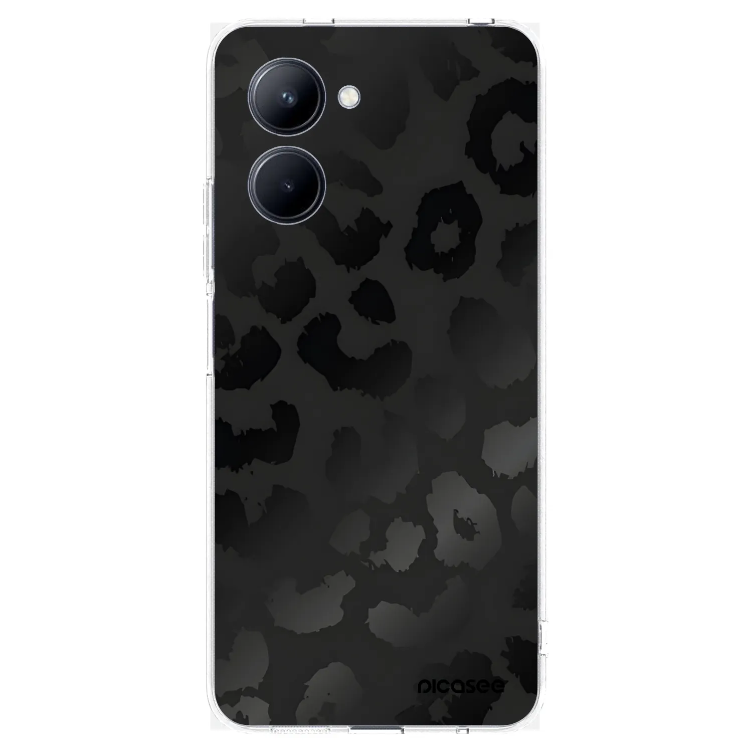 Picasee Realme C33 (2023) Hülle - Transparentes Silikon - Midnight Leopard