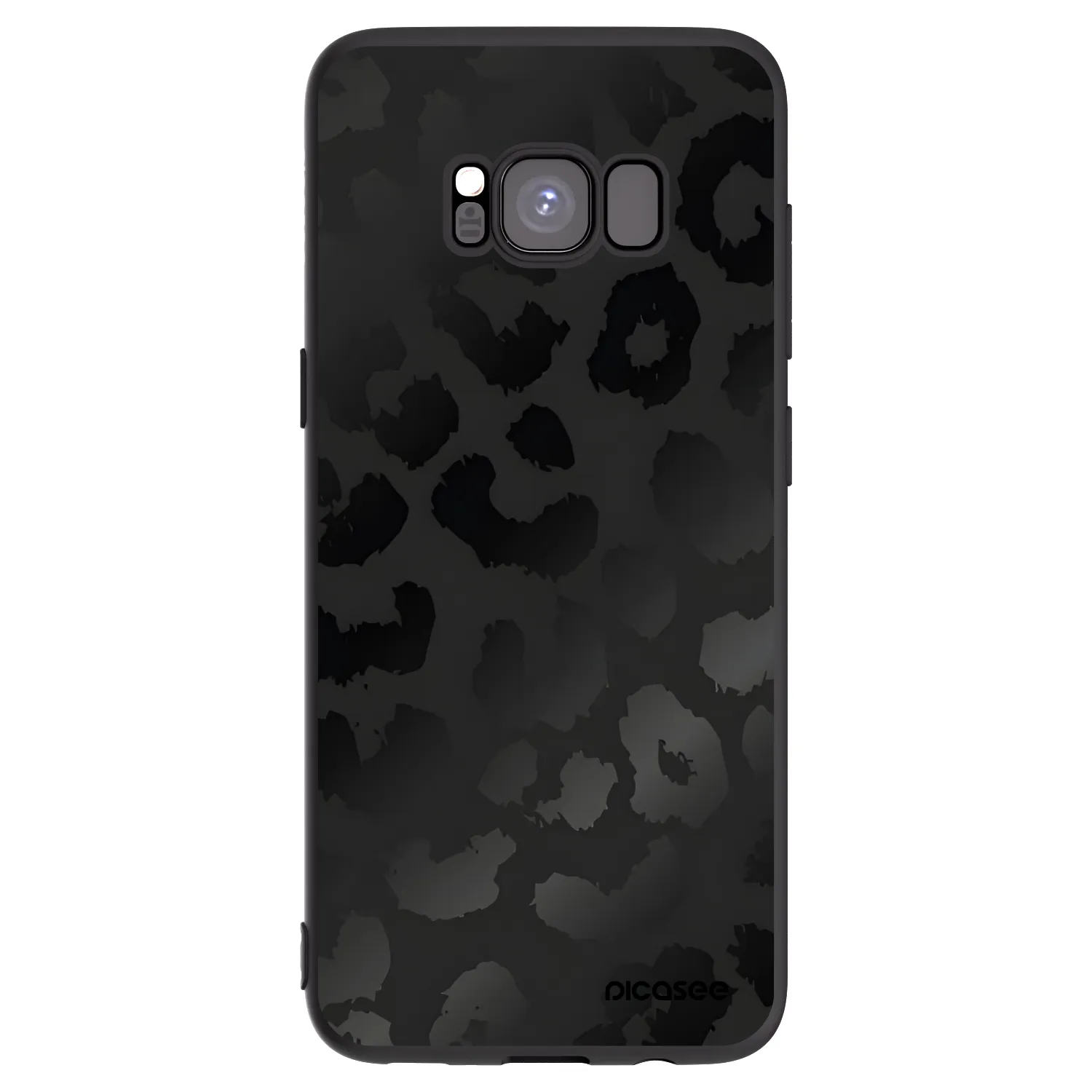 Picasee Samsung Galaxy S8 G950F Hülle - Schwarzes Silikon - Midnight Leopard
