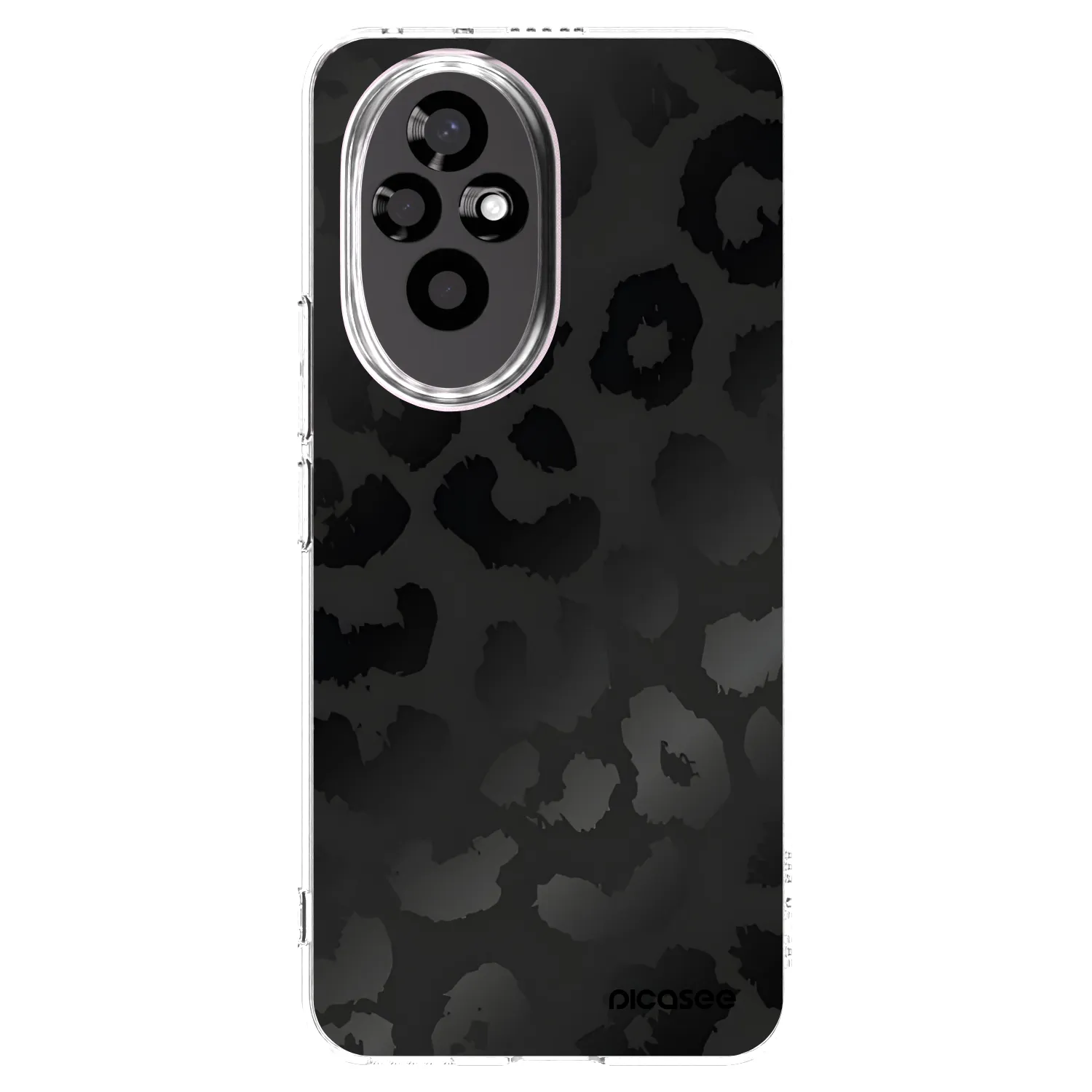 Picasee Honor 200 Pro 5G Hülle - Transparentes Silikon - Midnight Leopard