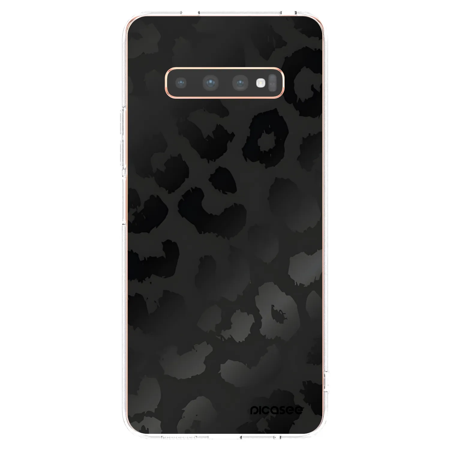 Picasee Samsung Galaxy S10 Plus G975 Hülle - Transparentes Silikon - Midnight Leopard