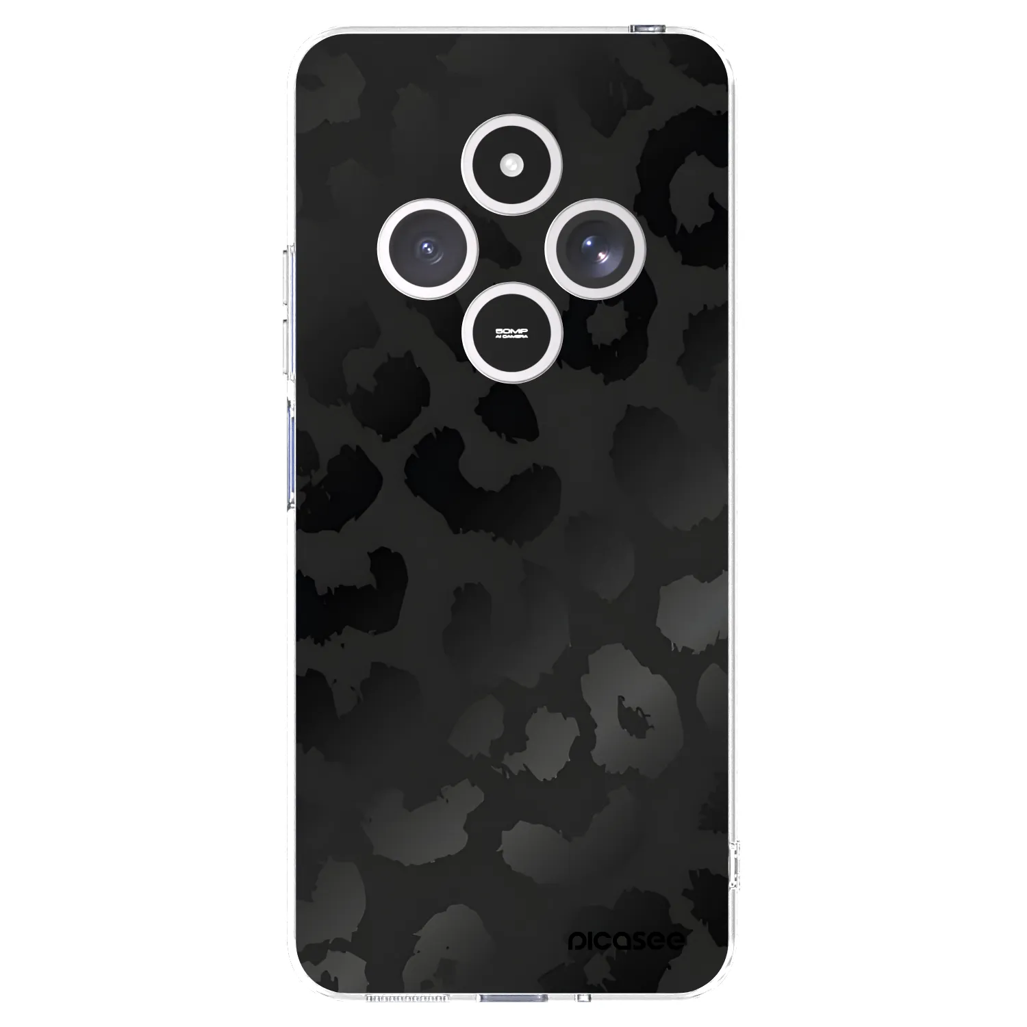 Picasee Xiaomi Redmi 14C Hülle - Transparentes Silikon - Midnight Leopard
