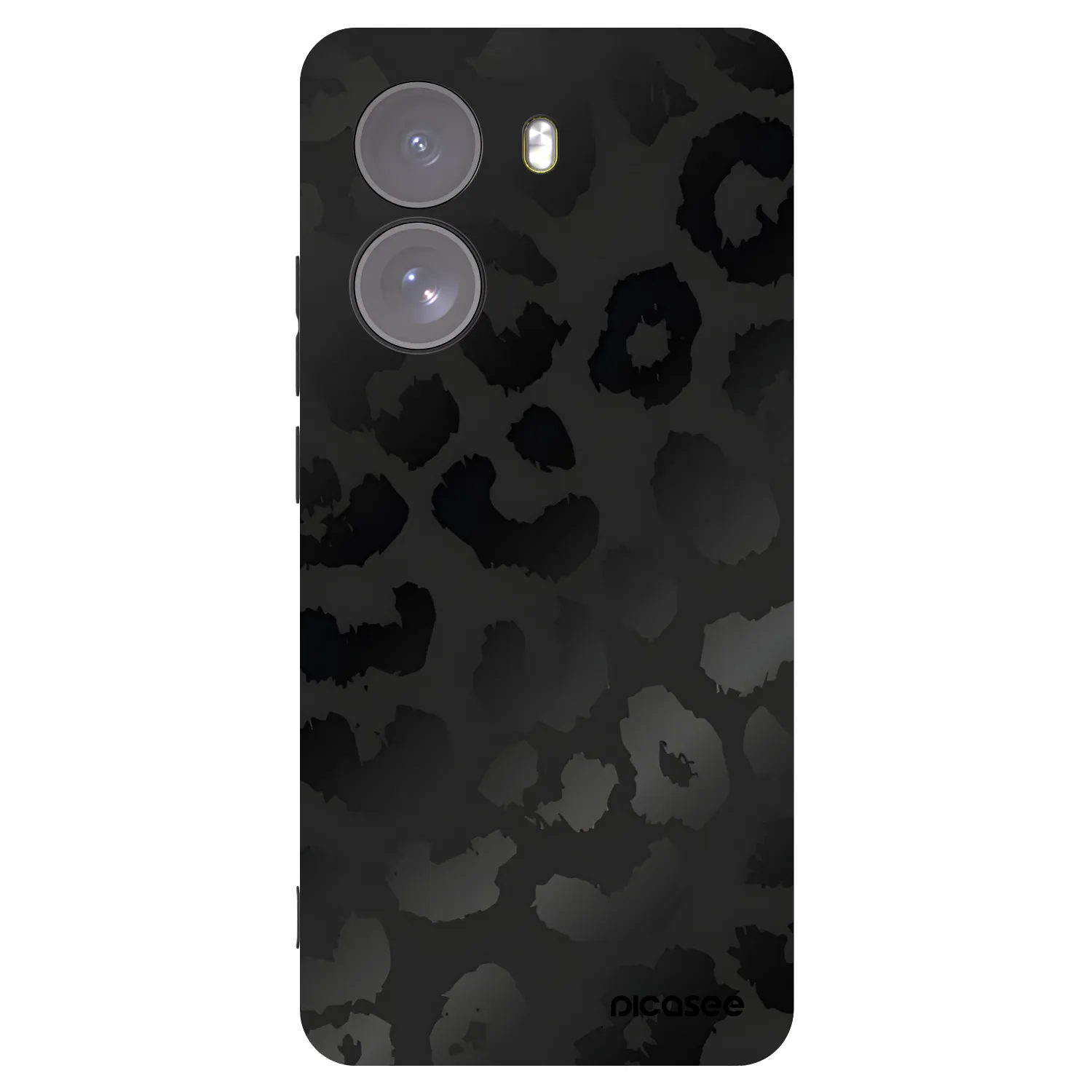 Picasee Xiaomi Poco X7 Hülle - Schwarzes Silikon - Midnight Leopard