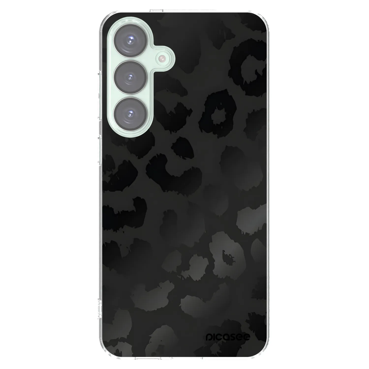 Picasee Samsung Galaxy S25+ 5G Hülle - Transparentes Silikon - Midnight Leopard