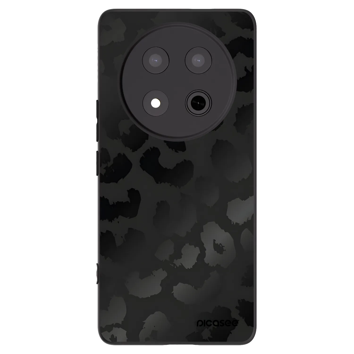 Picasee Honor Magic7 Lite 5G Hülle - Schwarzes Silikon - Midnight Leopard