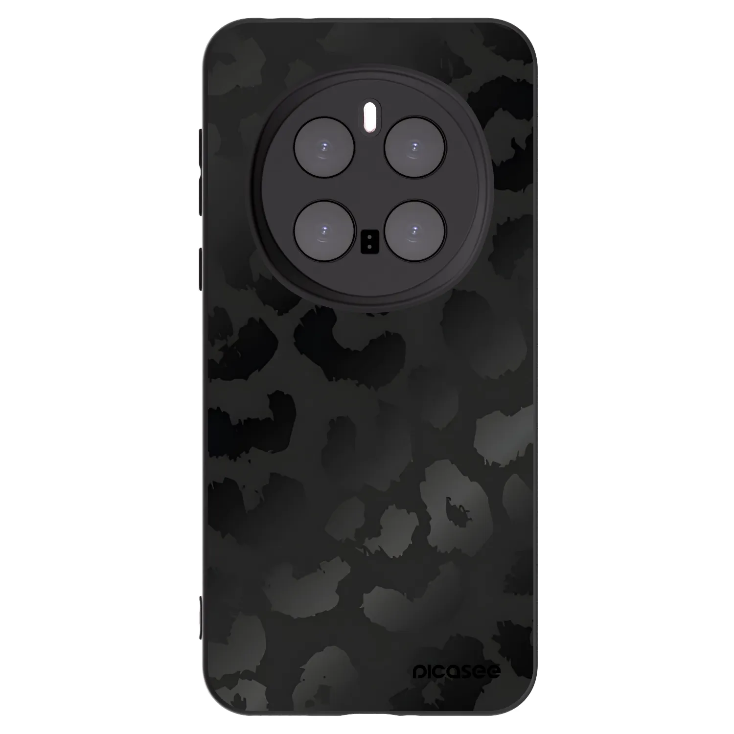 Picasee Honor Magic7 Pro 5G Hülle - Schwarzes Silikon - Midnight Leopard