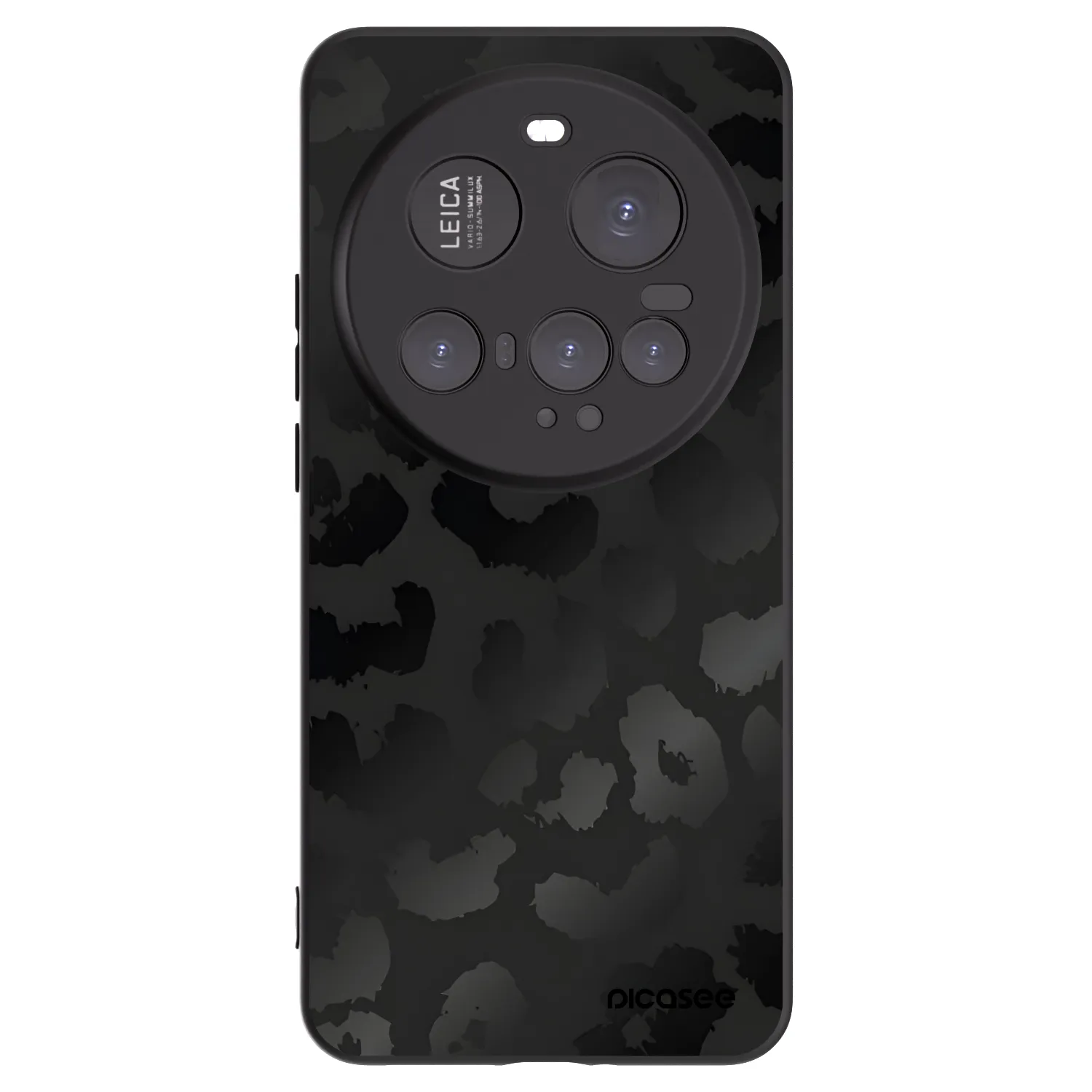 Picasee Xiaomi 15 Ultra Hülle - Schwarzes Silikon - Midnight Leopard