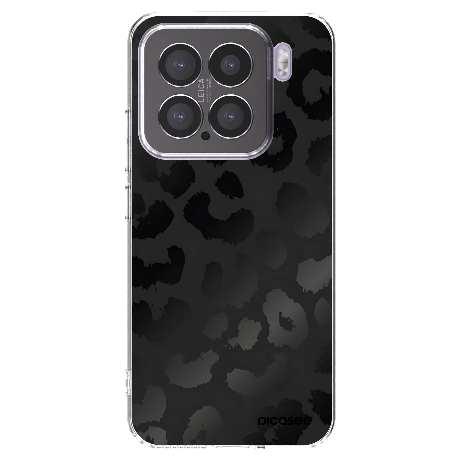 Picasee Xiaomi 15 Hülle - Transparentes Silikon - Midnight Leopard