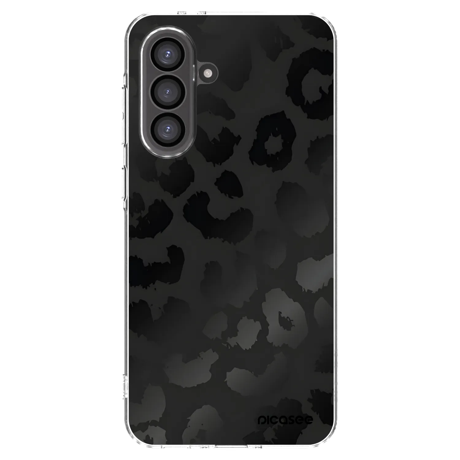 Picasee Samsung Galaxy A36 5G Hülle - Transparentes Silikon - Midnight Leopard