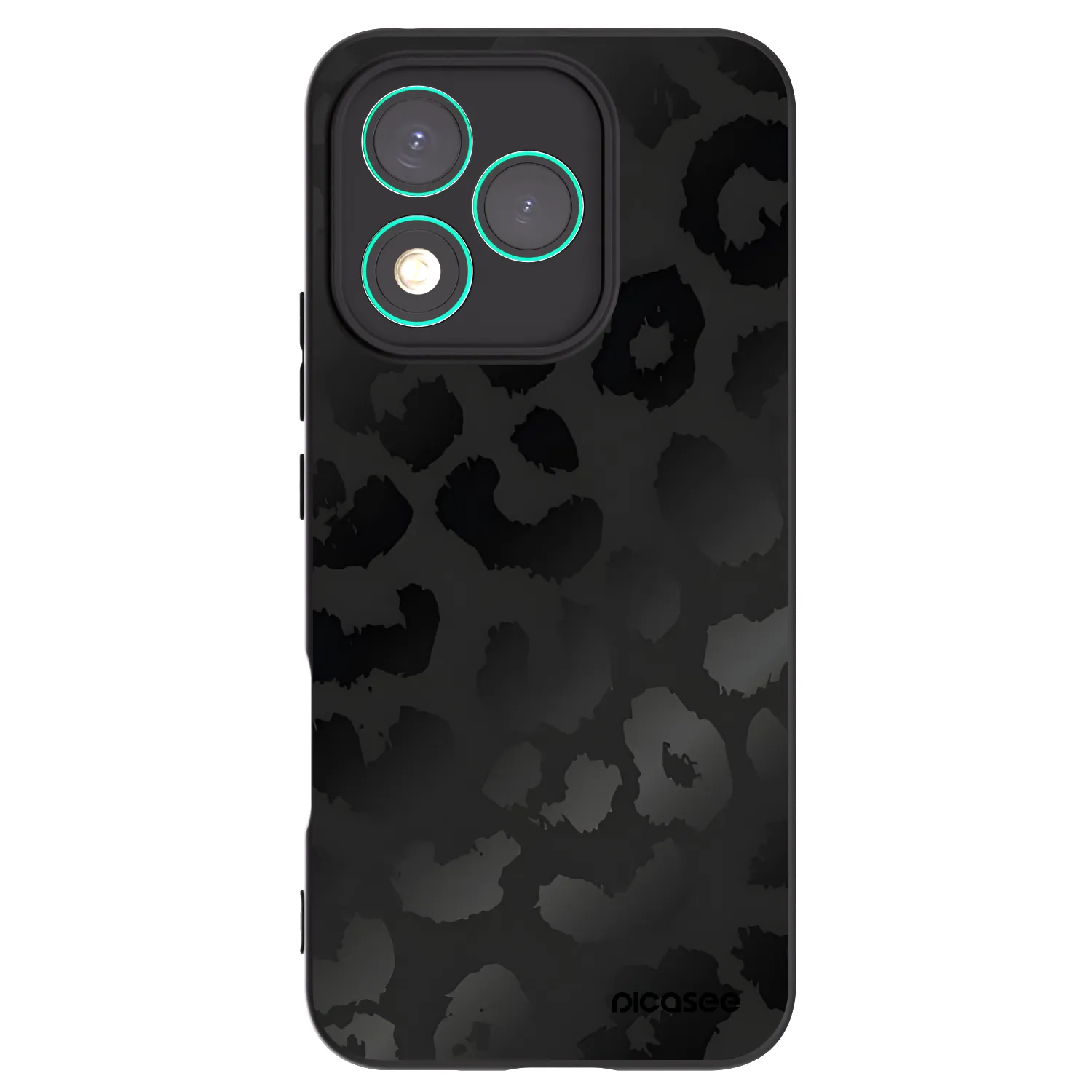 Picasee Honor 400 Lite 5G Hülle - Schwarzes Silikon - Midnight Leopard