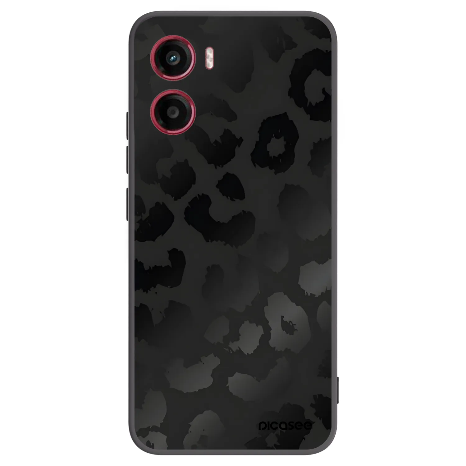 Picasee Motorola Moto G05 Hülle - Schwarzes Silikon - Midnight Leopard
